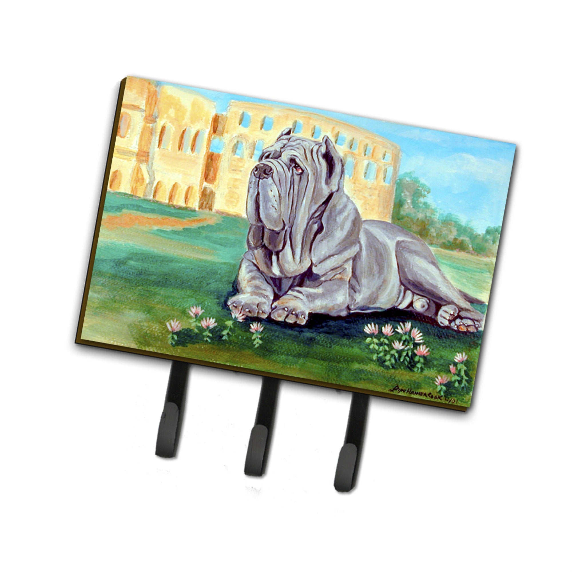 Caroline'S Treasures 7517Th68 Neapolitan Mastiff Leash Holder Or Key Hook, Large, Multicolor