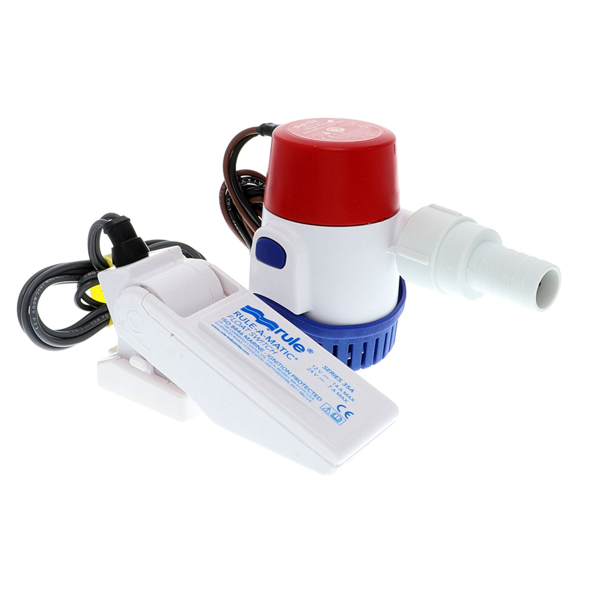 Rule 360 Gph Standard Bilge  Pump Kit With Float Switch 12V