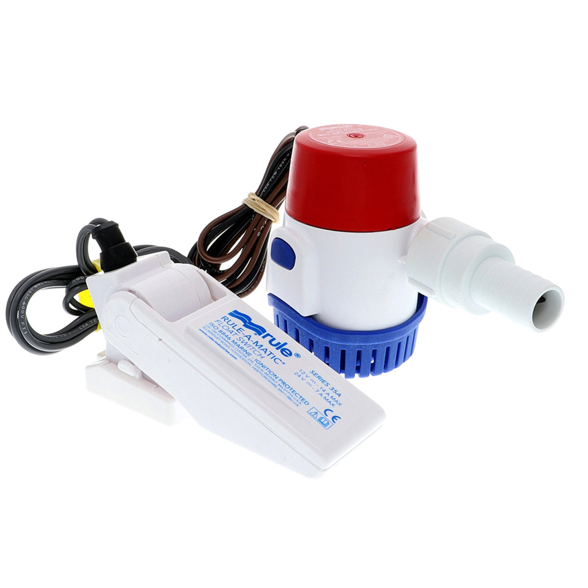 Rule 500 Gph Standard Bilge Pump Kit With Float Switch 12V