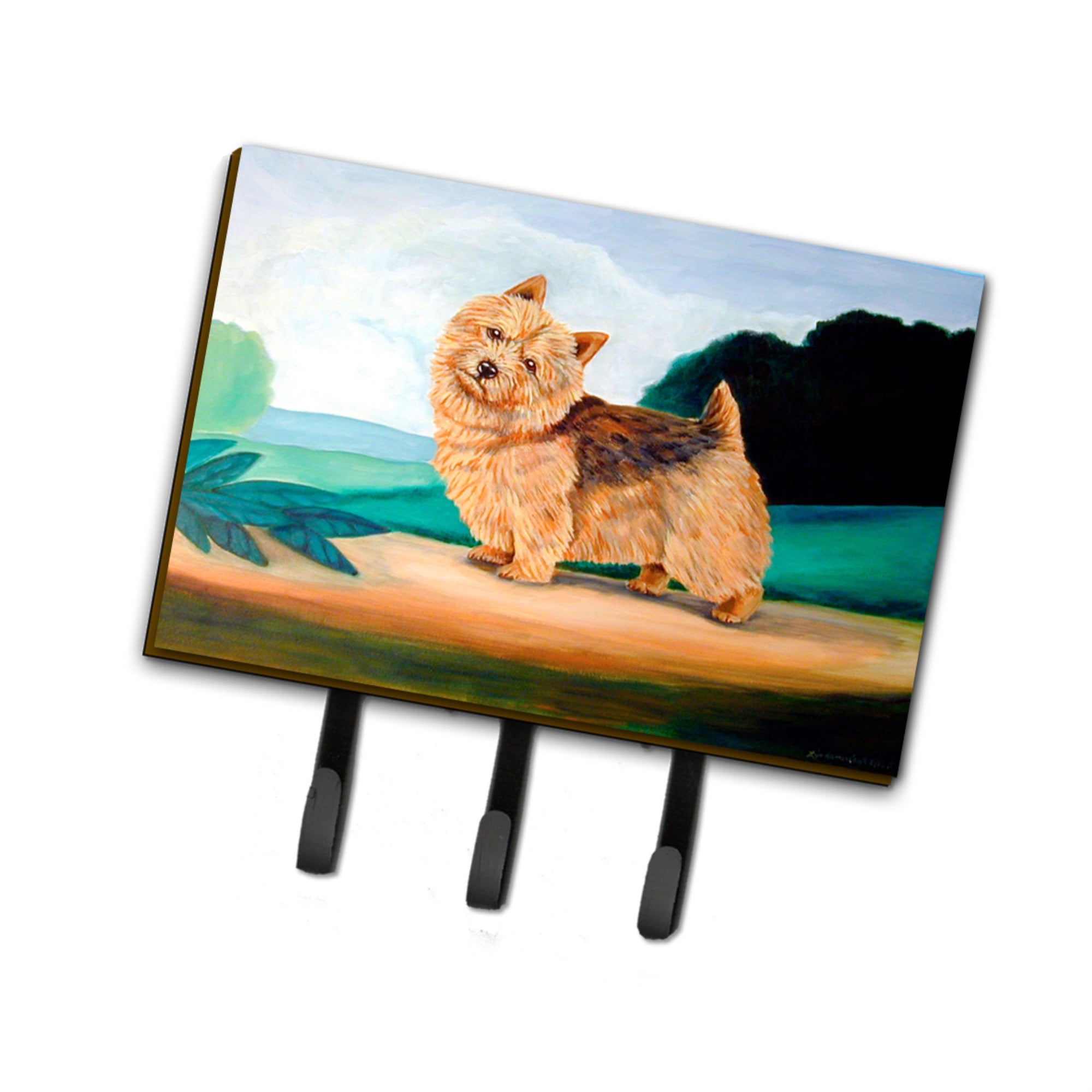 Caroline'S Treasures 7519Th68 Norwich Terrier Leash Holder Or Key Hook, Large, Multicolor