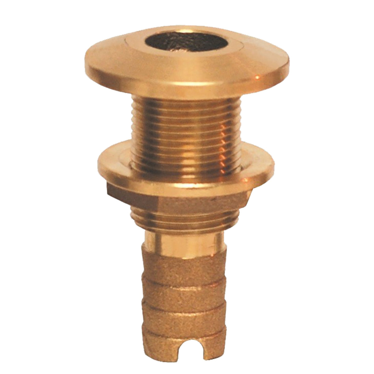 Groco 1 1/2' Bronze Hose Barb Thru-Hull Fitting
