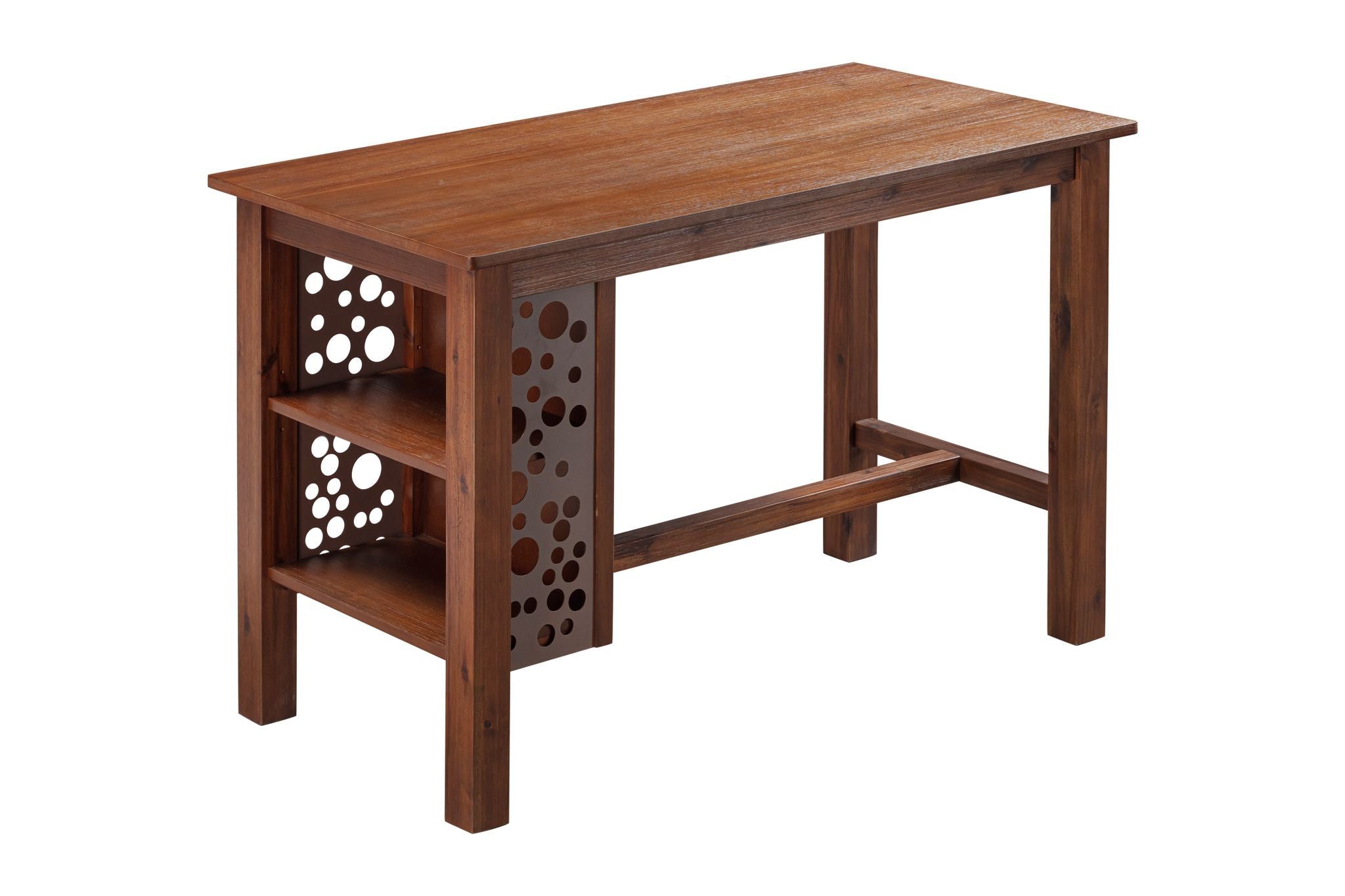 Brittany Rectangular Dining Table - Chestnut Wire-Brush Finish