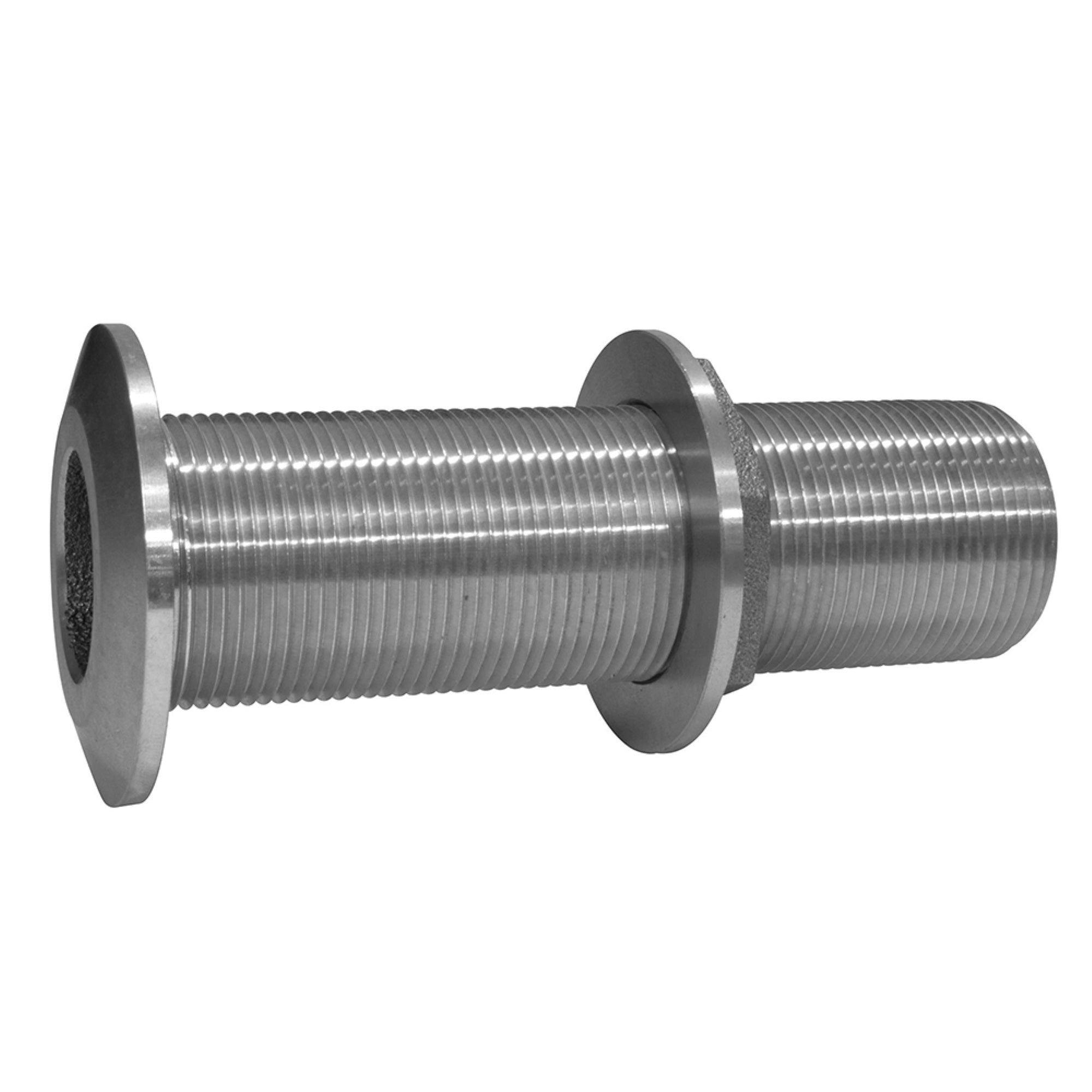 Groco 1' Ss Extra Long  Thru-Hull Fitting With Nut