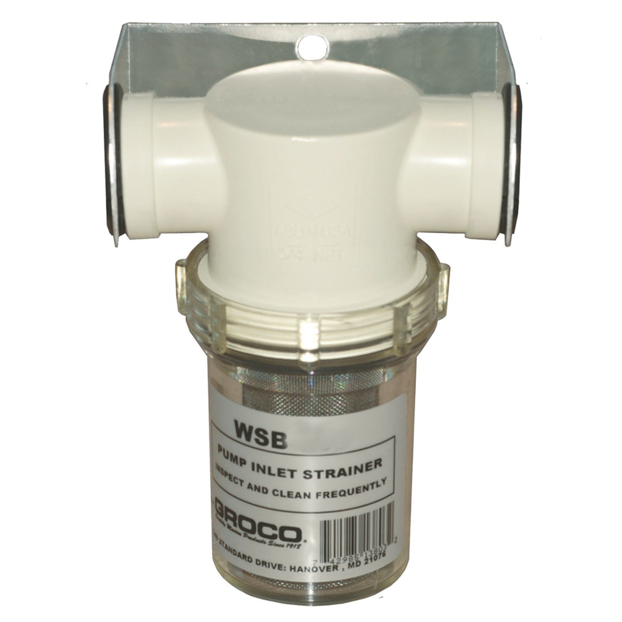Groco 1' Pump Strainer And Bracket Non-Metallic