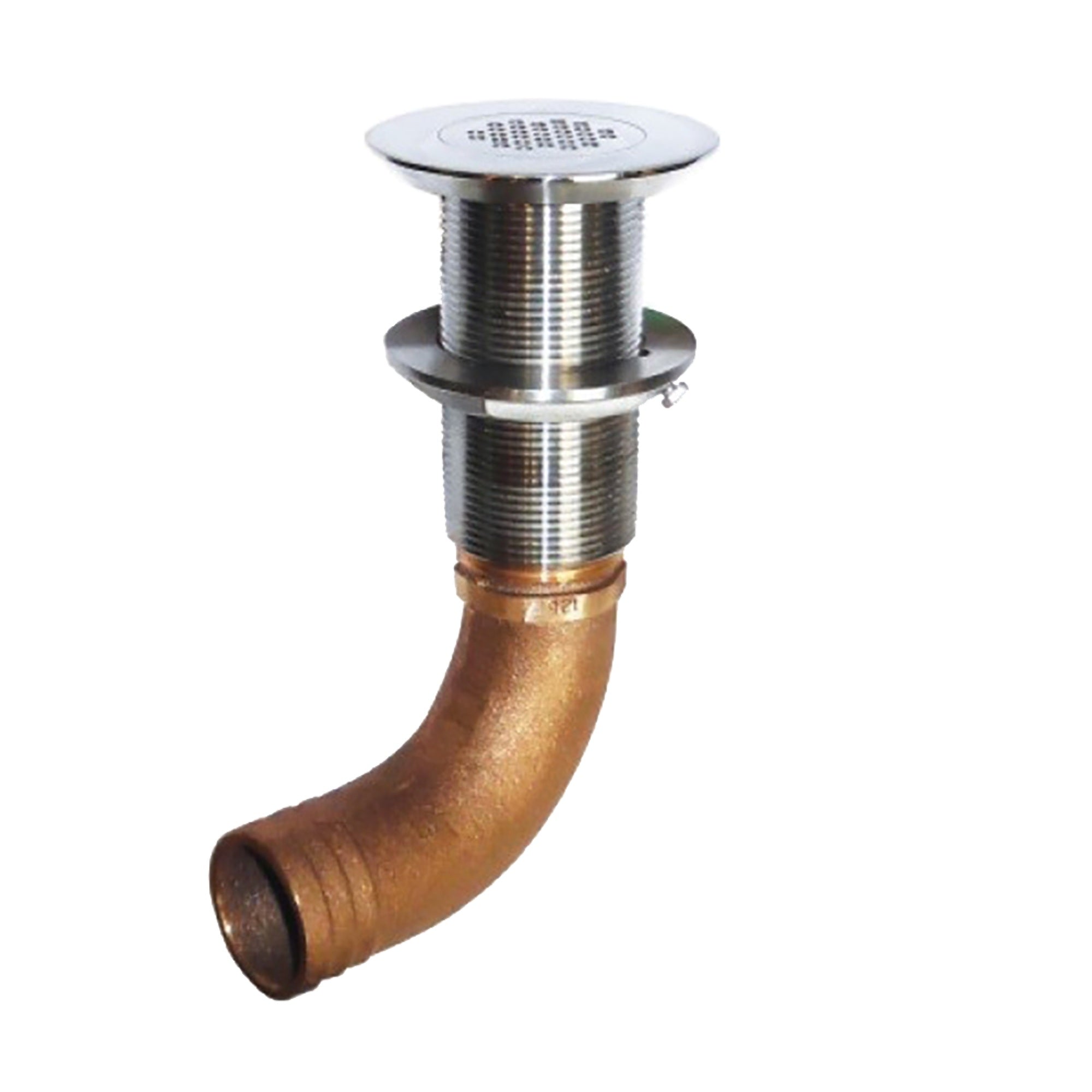 Groco Deck Scupper Straight 1 1/2' Hose Connection
