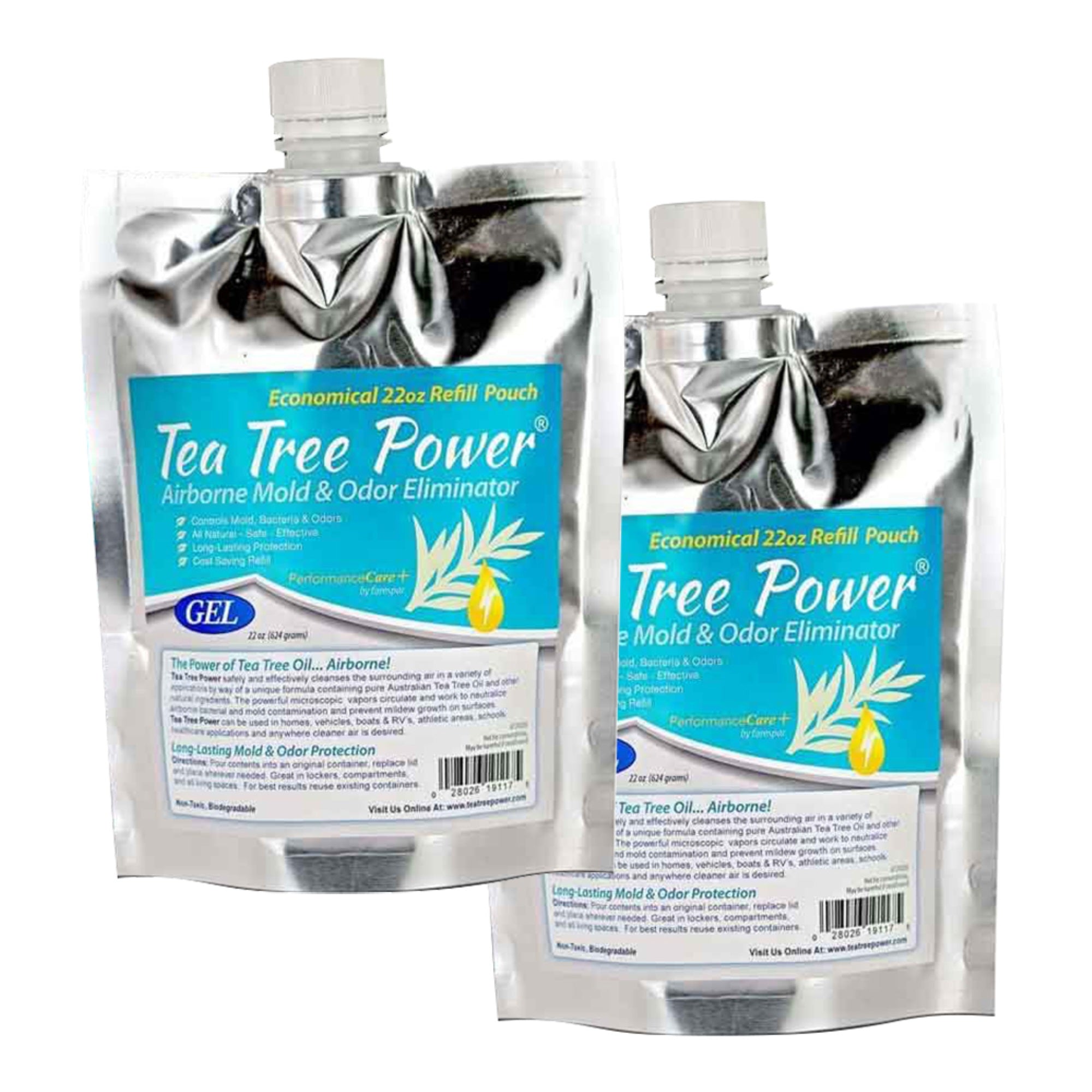 Forespar Tea Tree Power 44 Oz. Refill Pouch Two 22 Oz.