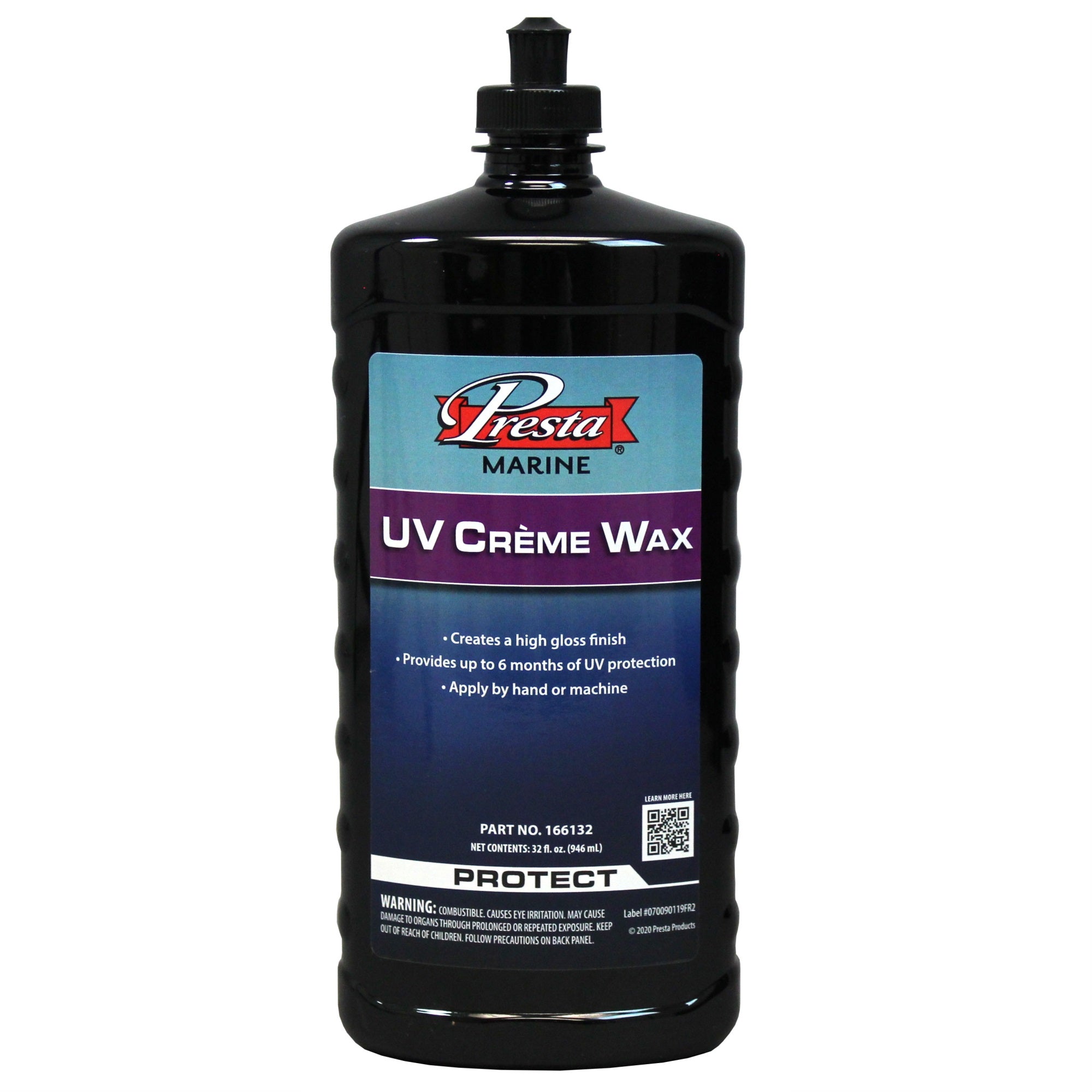 Presta 166132 Uv Crme Wax For Fiberglass, Gel Coat And Painted Surfaces - 32 Oz.