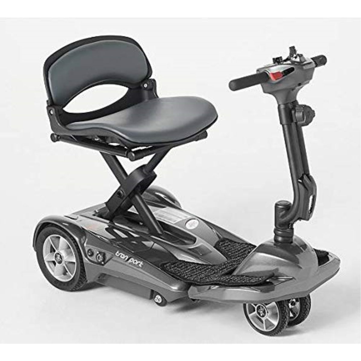 Ev Rider Award Winning Transport Af+ Auto Folding Scooter - Newly Updated W/4 Wheels, Remote And 11.5 Battery - Ultralight Compact Long Range - Silver