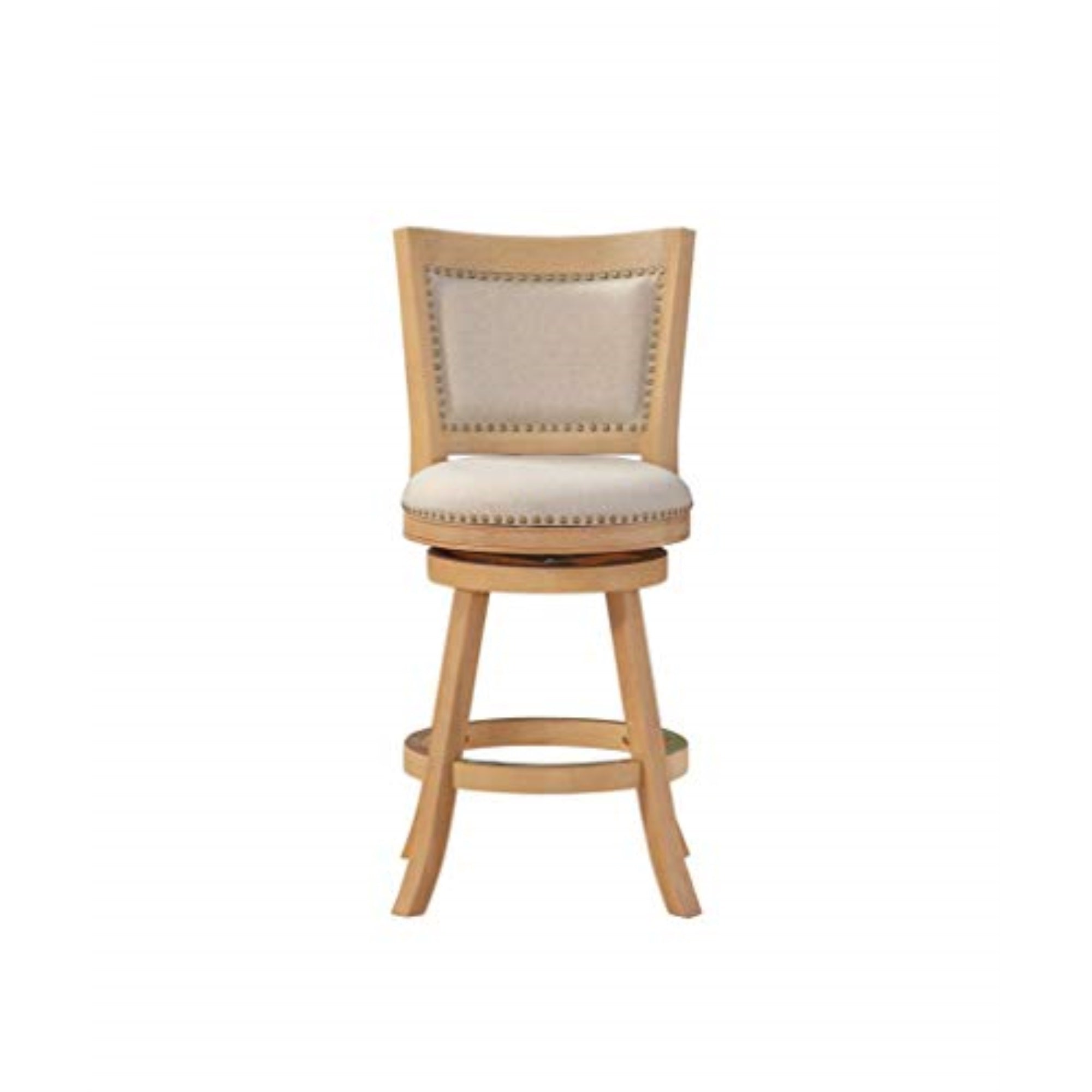 Melrose Swivel Barstool [Ivory Wire-Brush]