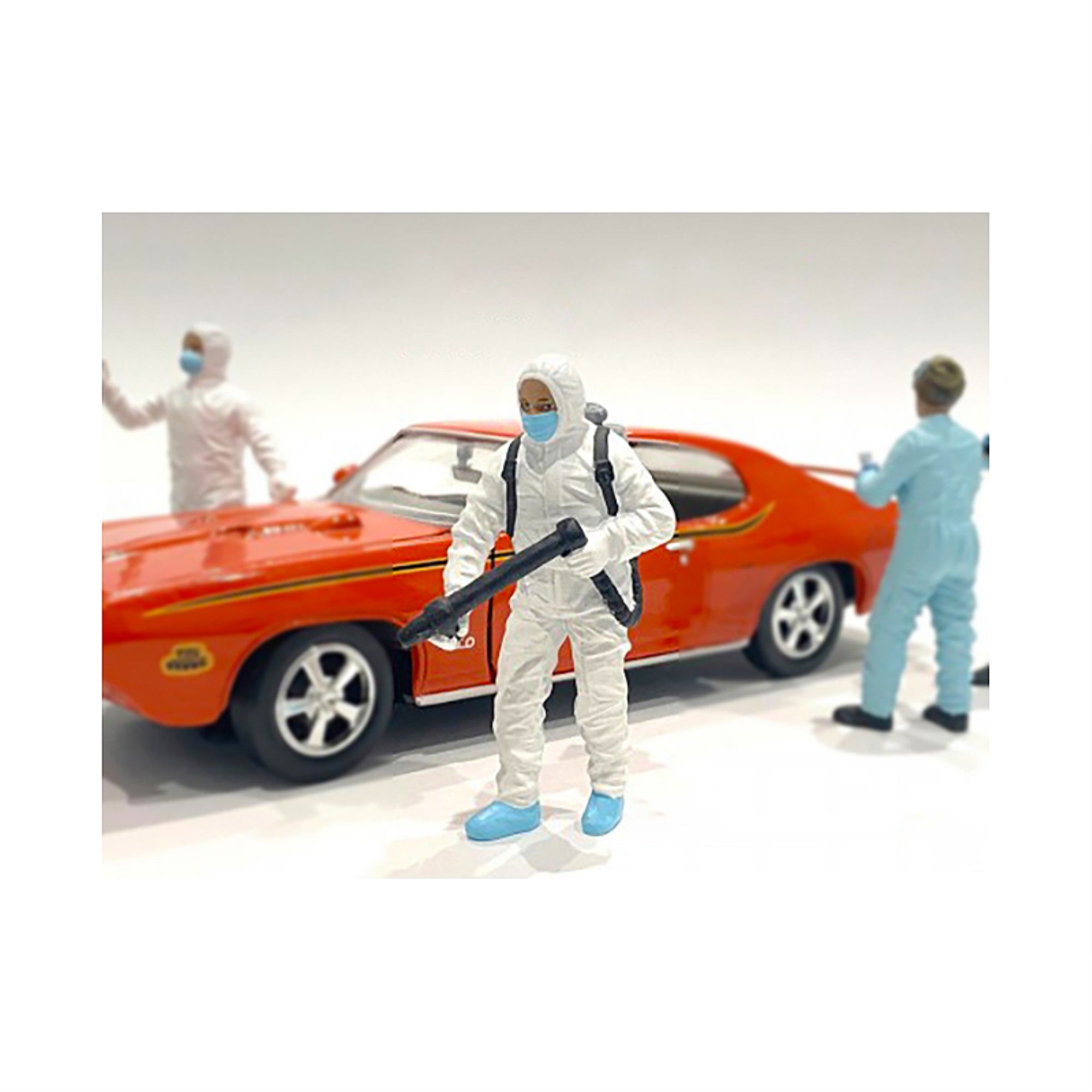 Hazmat Crew Figurine I For 1/18 Scale Models By American Diorama