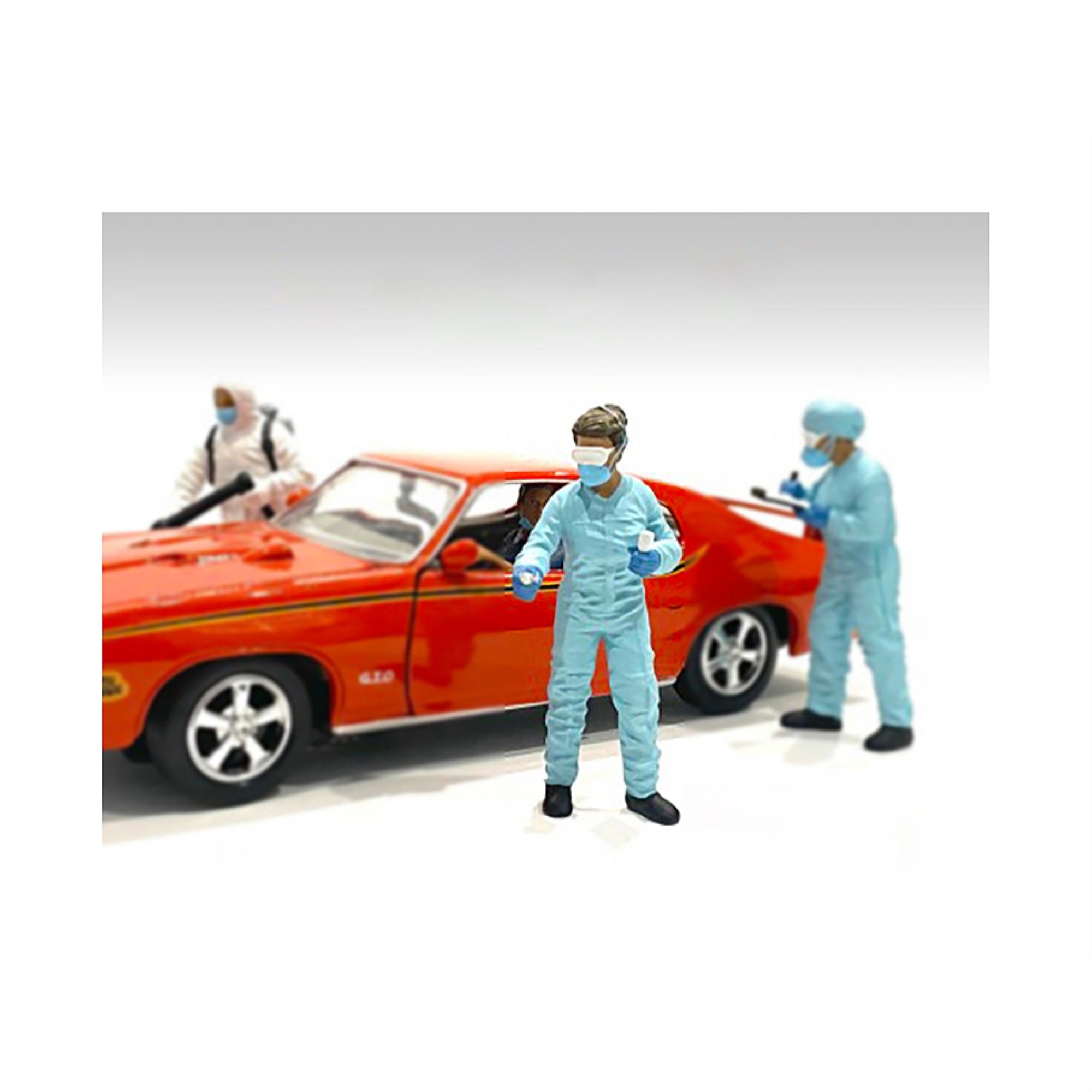 Hazmat Crew Figurine Ii For 1/24 Scale Models By American Diorama