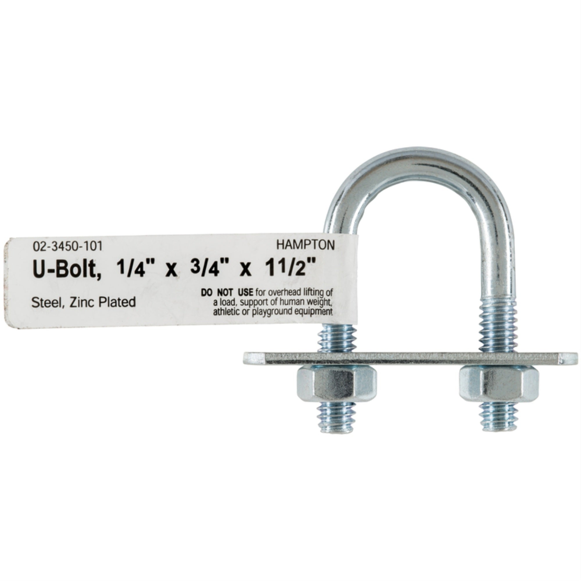 Bolt U 1/4X3/4X1-1/2 (Pack Of 10)
