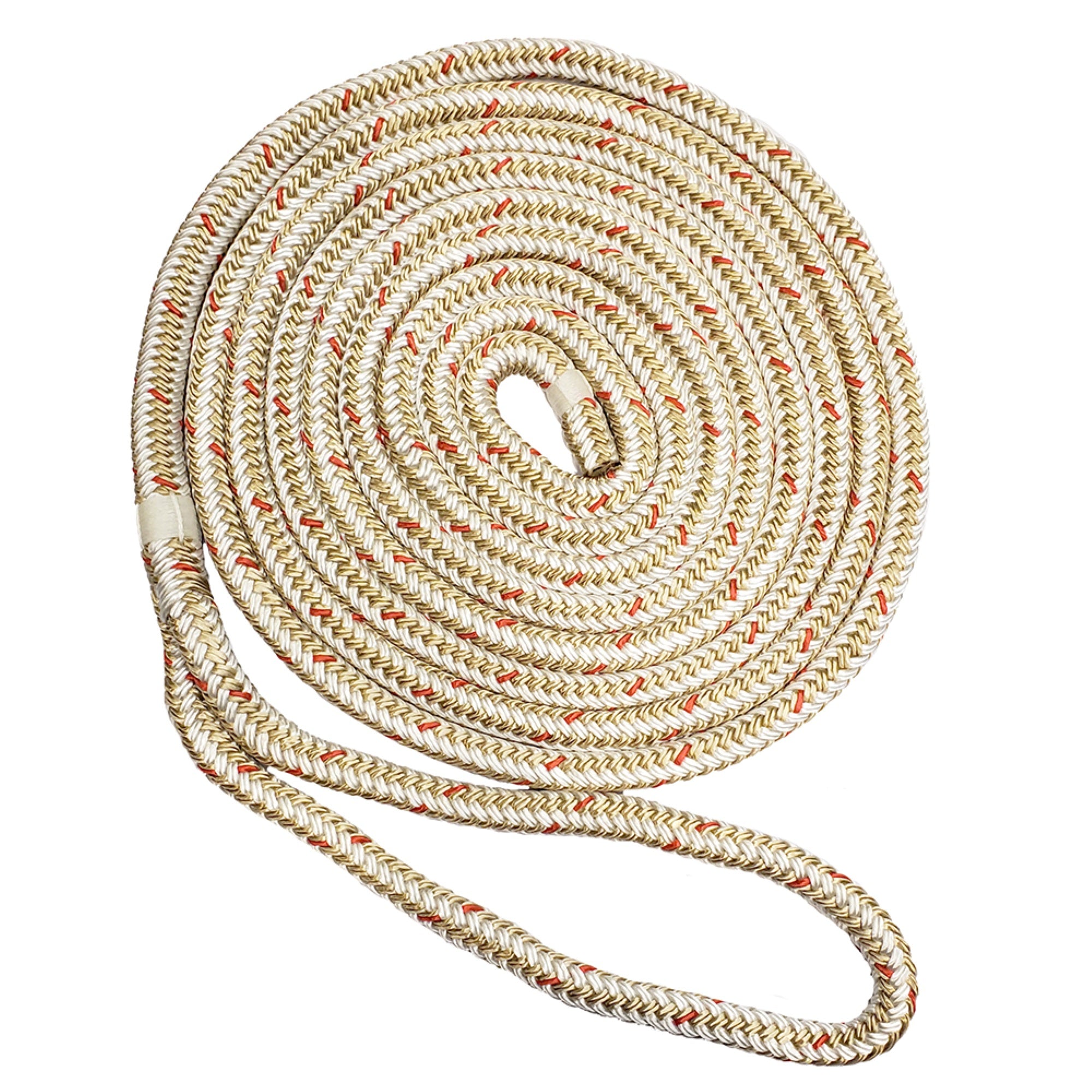 New England Rope 5/8' X 50' Nylon Double Braid Dock Line