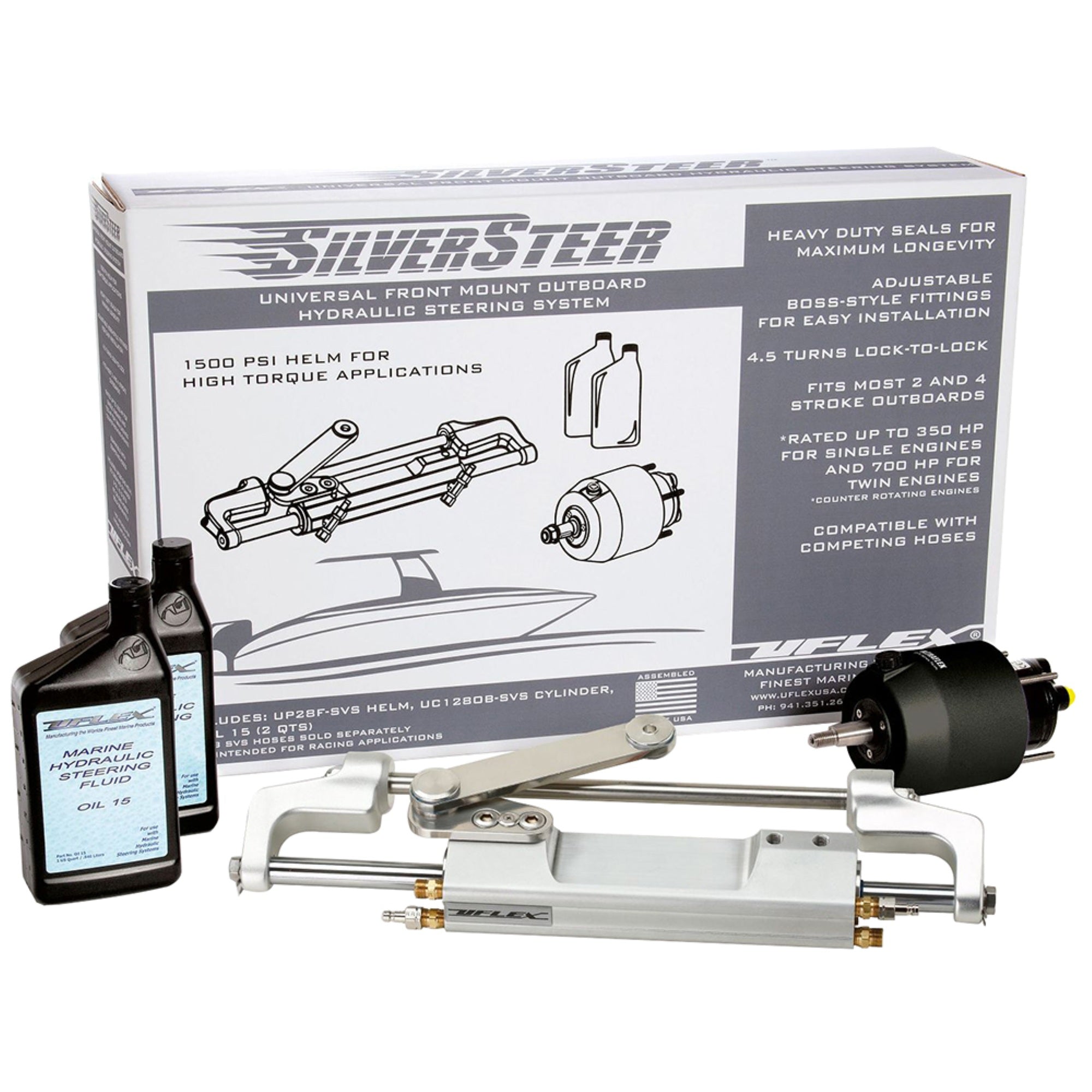Uflex Silversteer Outboard Hydraulic Tilt Steering System