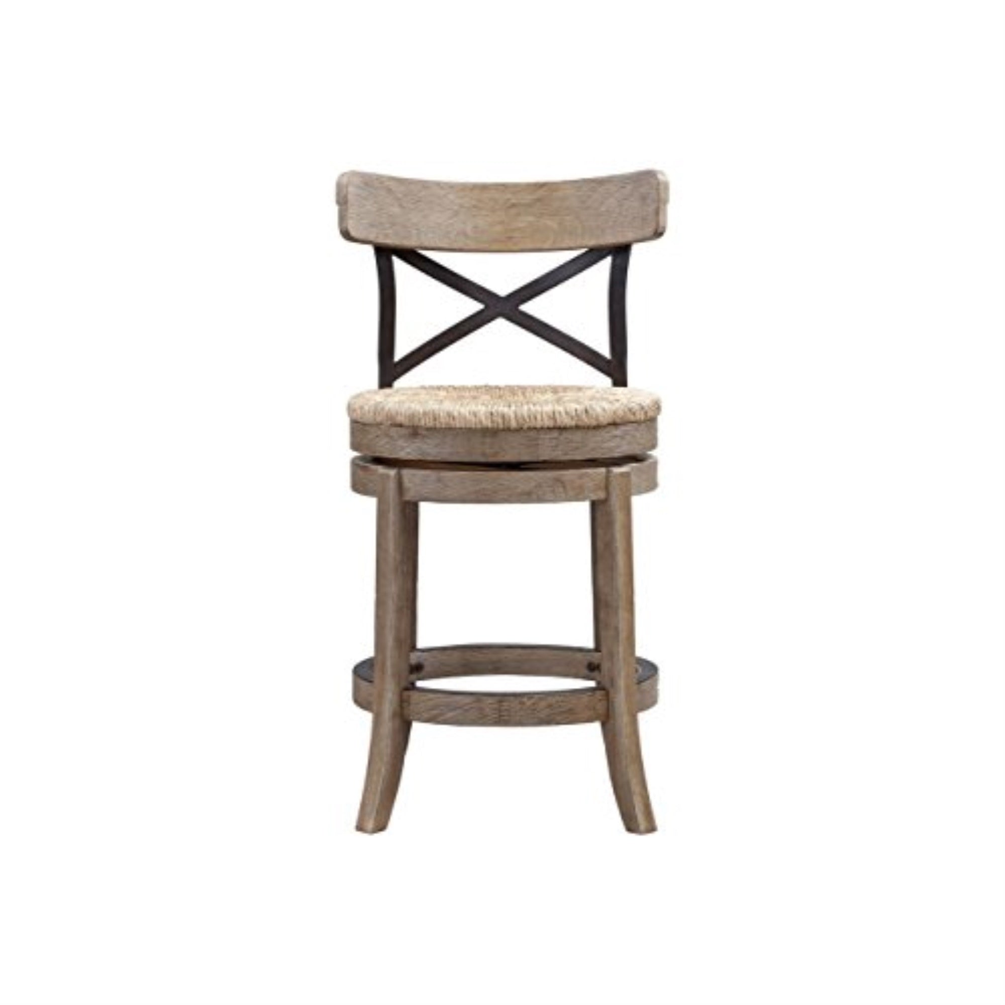 24 Myrtle Swivel Counter Stool [Wheat Wire-Brush]