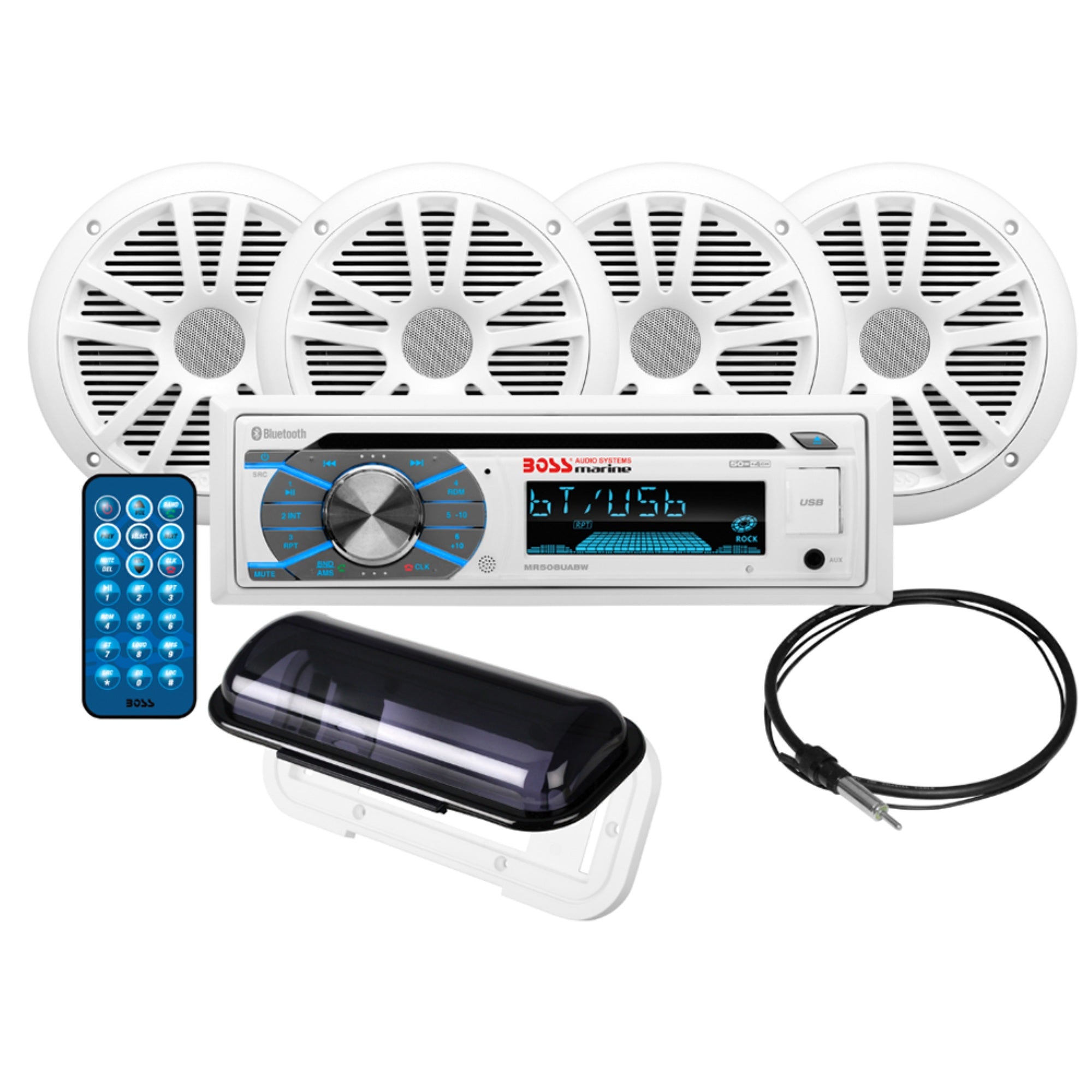 Boss Audio Mck508Wb.64S  Package W/ Mr508Uabw Stereo,