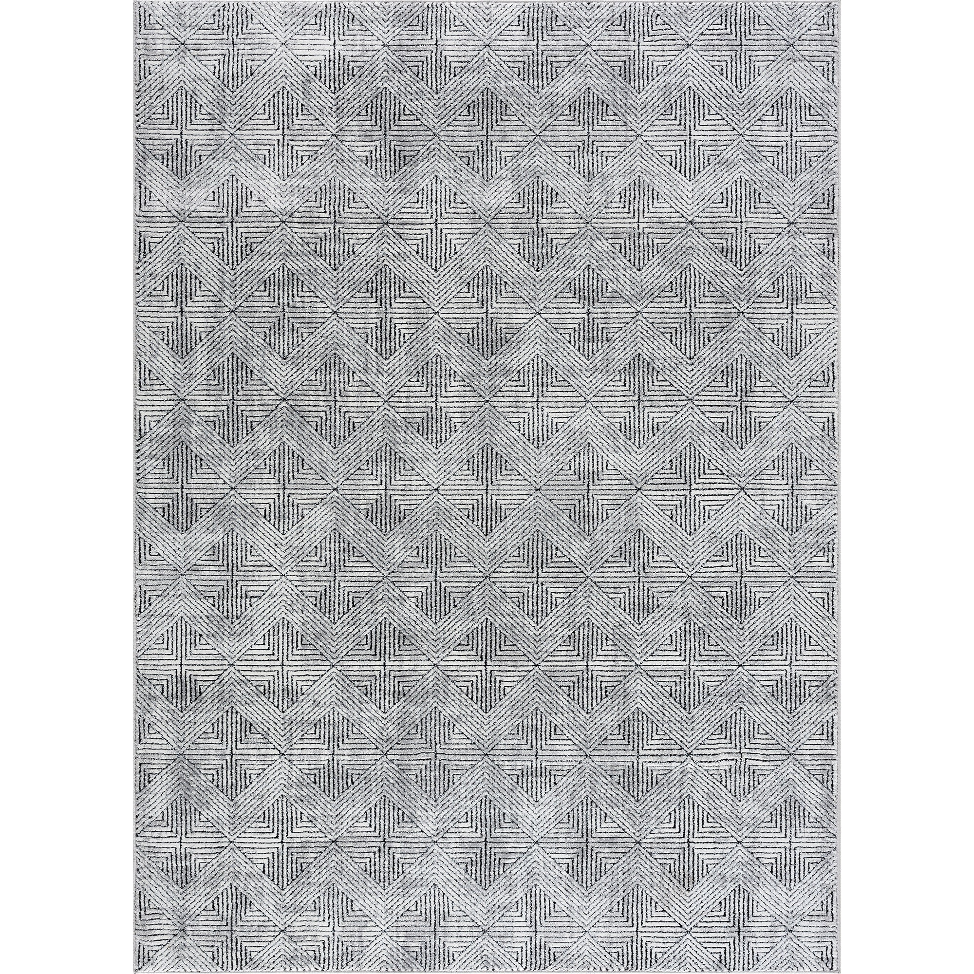 United Weavers Reserve La Luna Black Area Rug 5'3″ x 7'2″