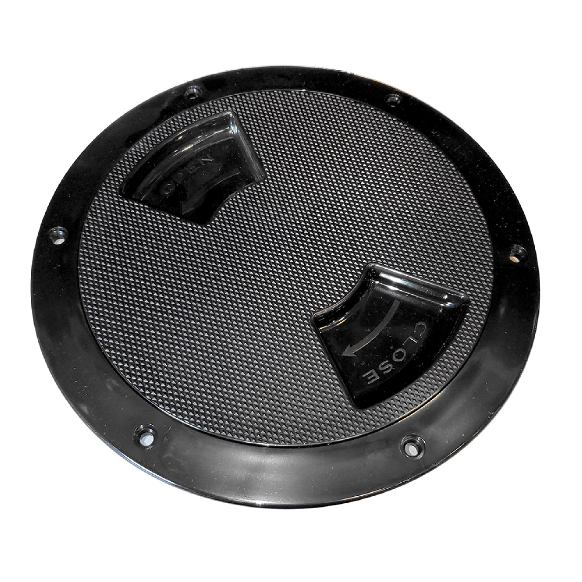 Sea Dog Abs Deck Plate Black Textured 5' Quarter Turn To