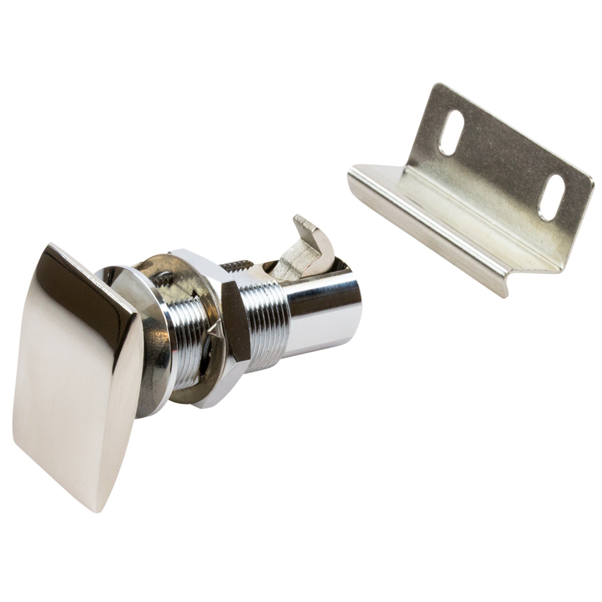 Sea Dog Push Button Cabinet Latch Rectangular Stainless