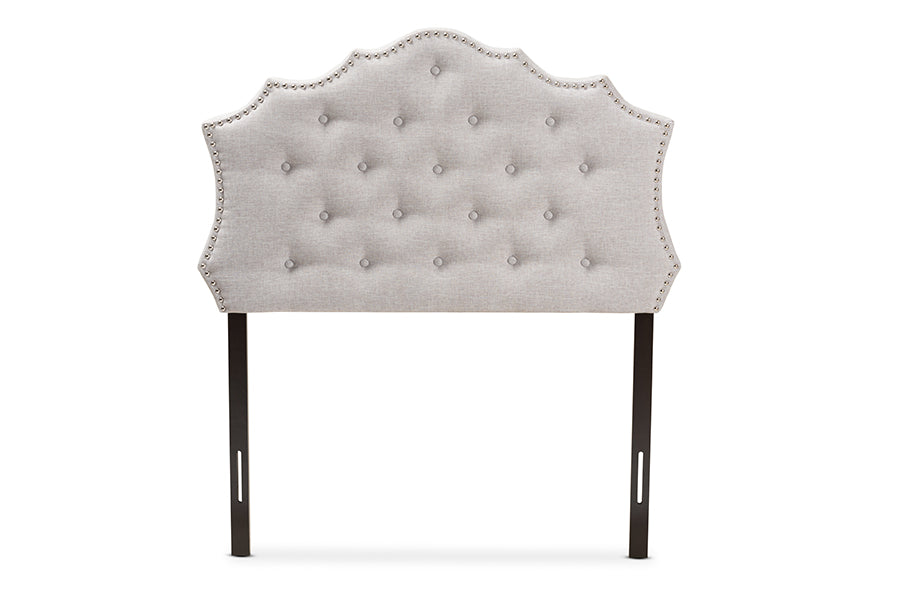 Baxton Studio Aurora Modern And Contemporary Greyish Beige Fabric Twin Size Headboard