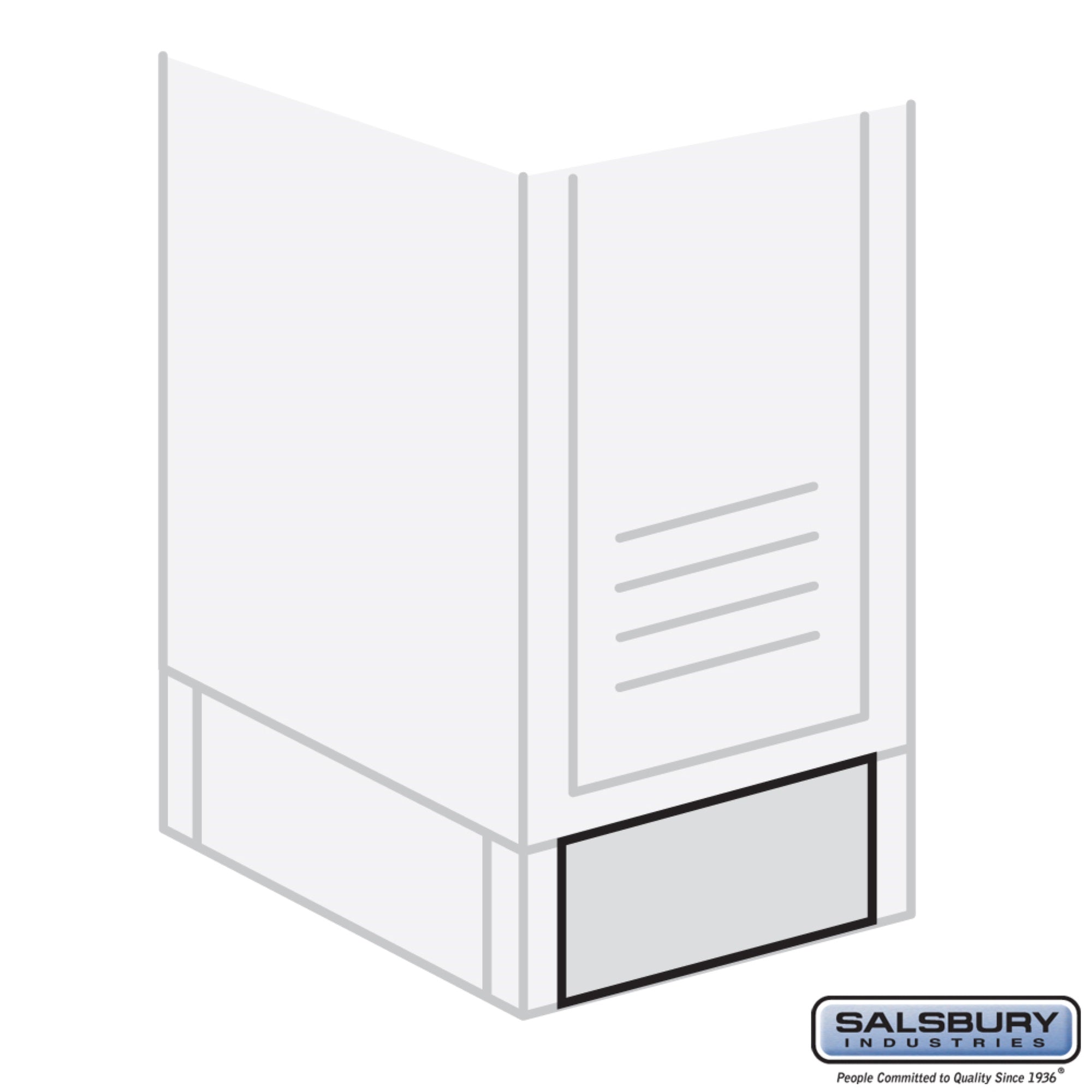 Front Base - for 18 Inch Wide Lockers - Blue
