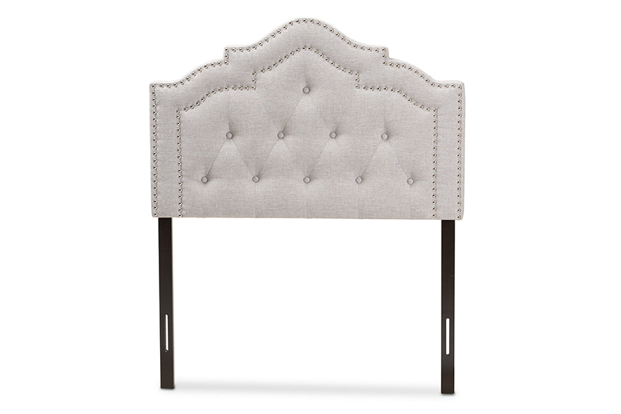 Baxton Studio Edith Modern And Contemporary Greyish Beige Fabric Twin Size Headboard