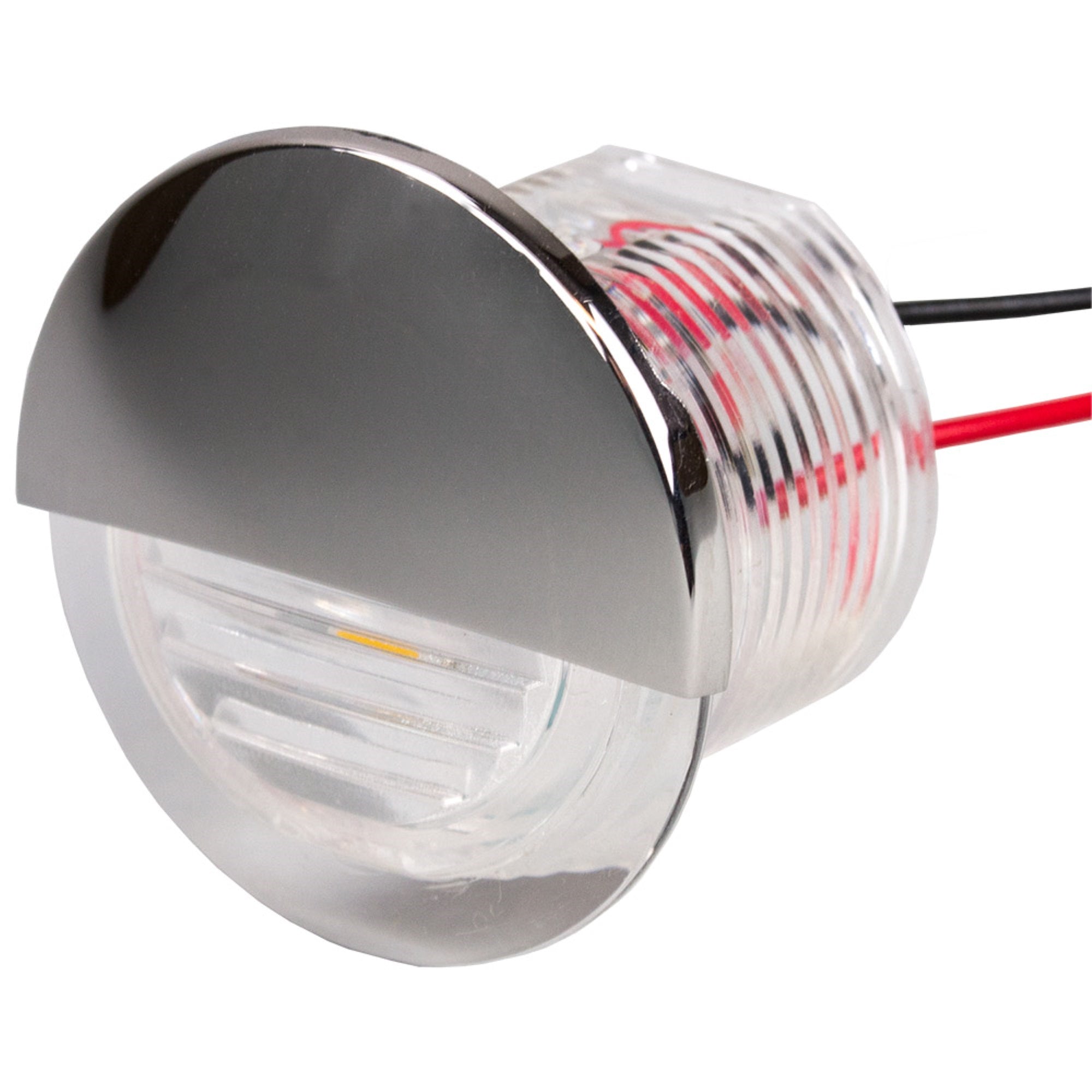 Sea Dog Round Led Courtesy  Light White Complete W/Ss