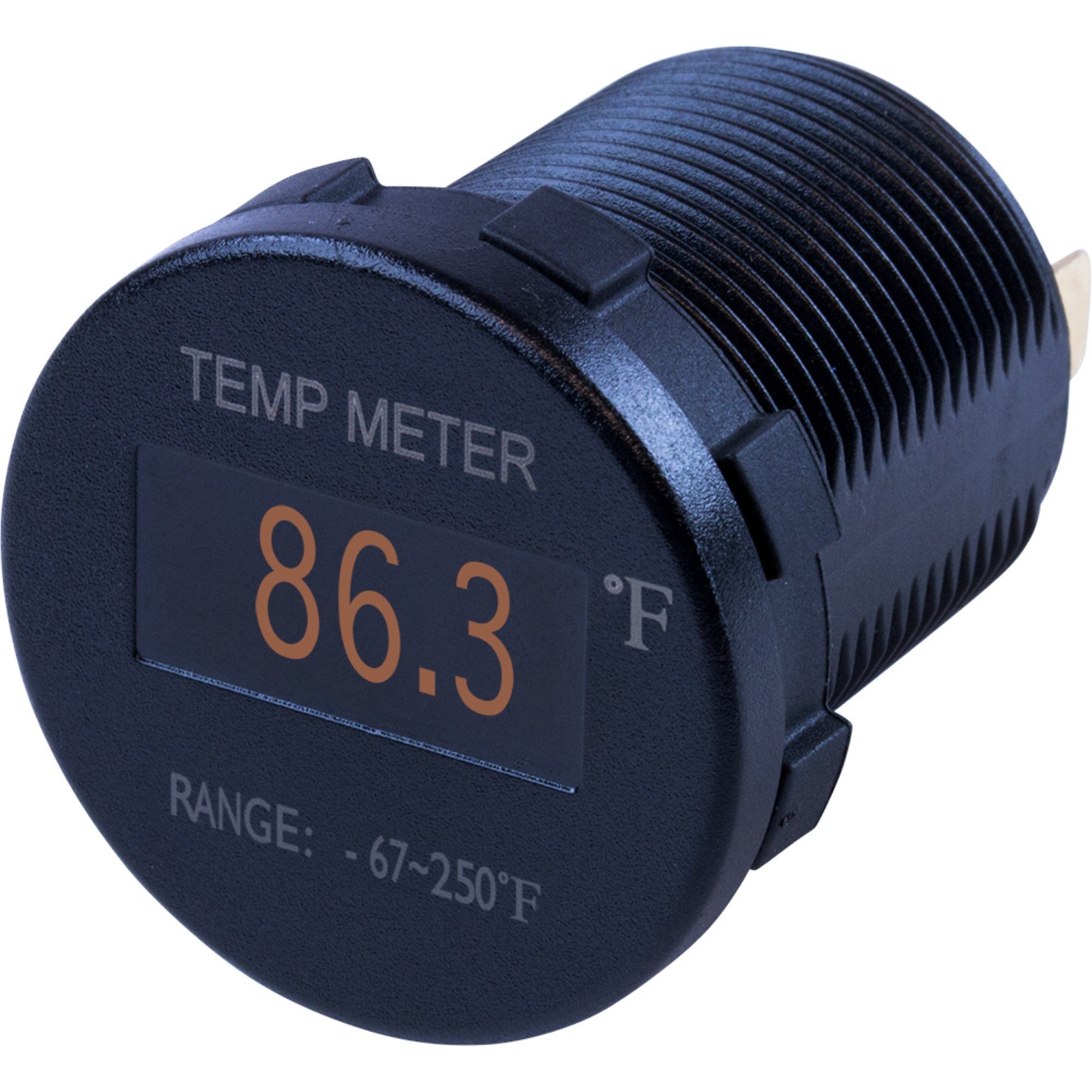 Sea Dog Round Oled Temperature Meter Fahrenheit W/6' Lead
