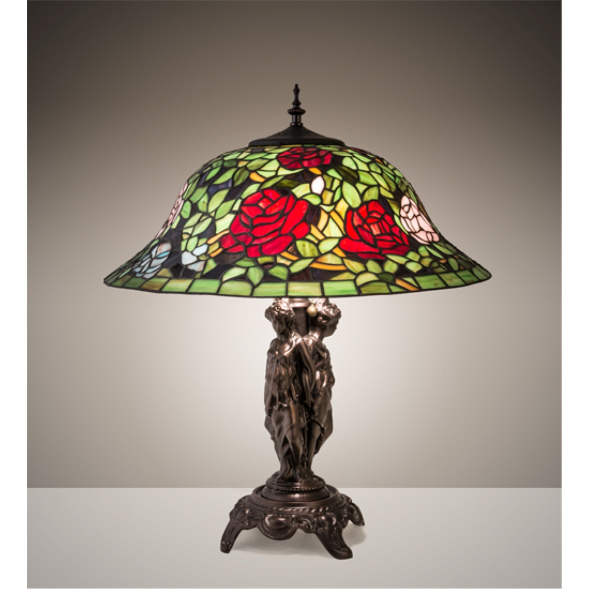 24' High Tiffany Rosebush Table Lamp