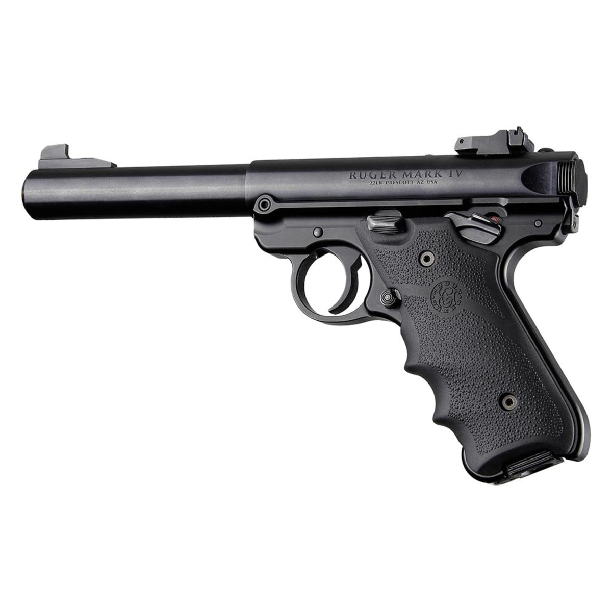 Hogue Ruger Mkiv Rubber Grip With Finger Grooves Black