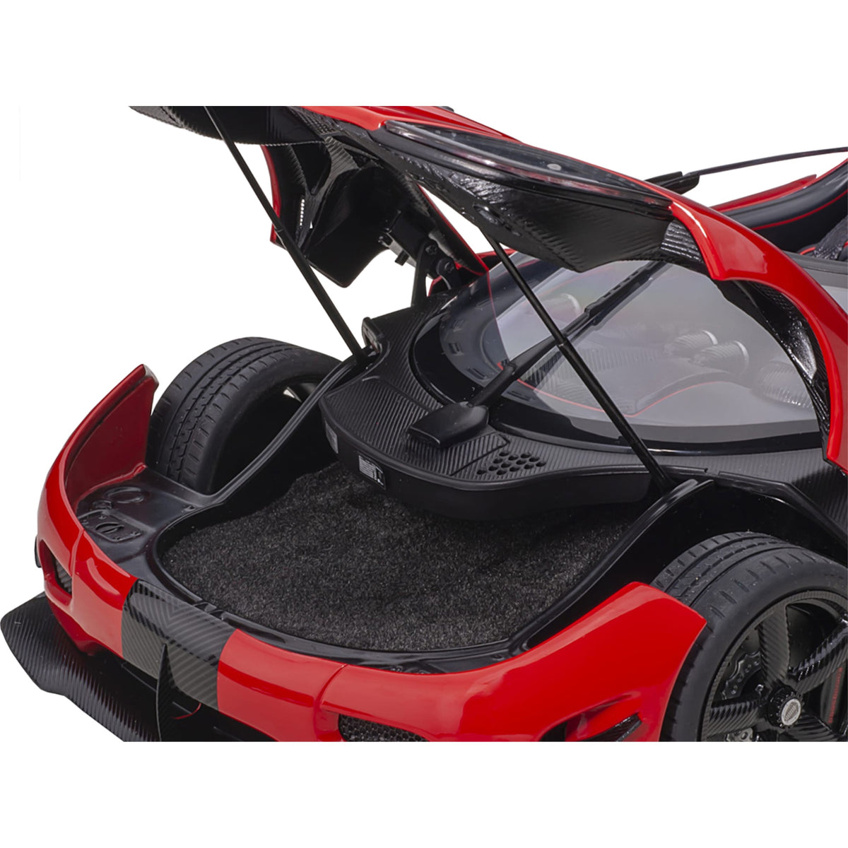 Koenigsegg Agera Rs Chili Red With Black Accents 1/18  Model Car By Autoart