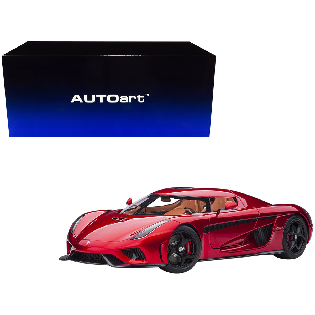 Koenigsegg Regera Candy Red 1/18 Model Car By Autoart