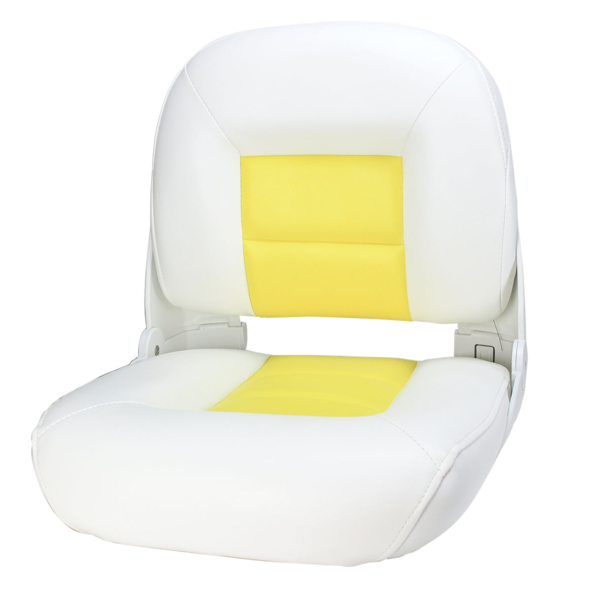 Tempress 60860 Navistyle Low-Back Boat Seat - White/Yellow