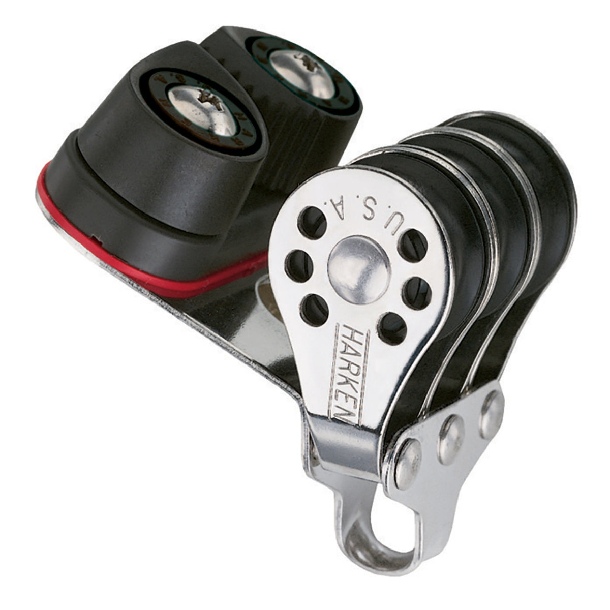 Harken 22Mm Triple Micro Block W/ Cam Cleat