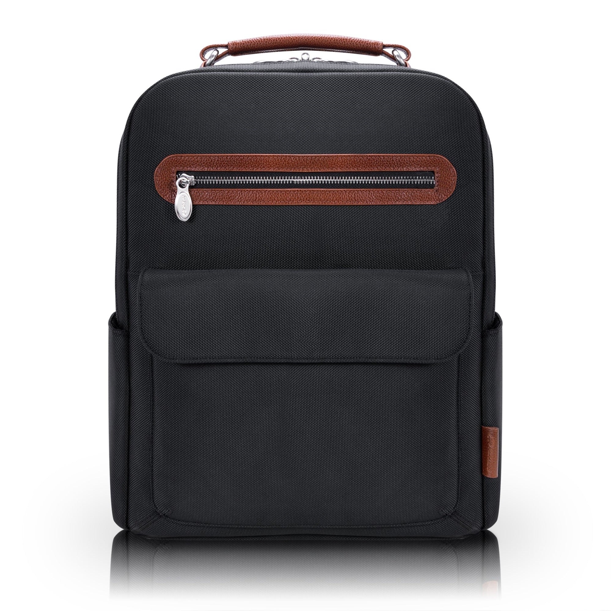 U Series | Logan | 17 Nylon, Two-Tone, Dual-Compartment, Laptop & Tablet Backpack - Black
