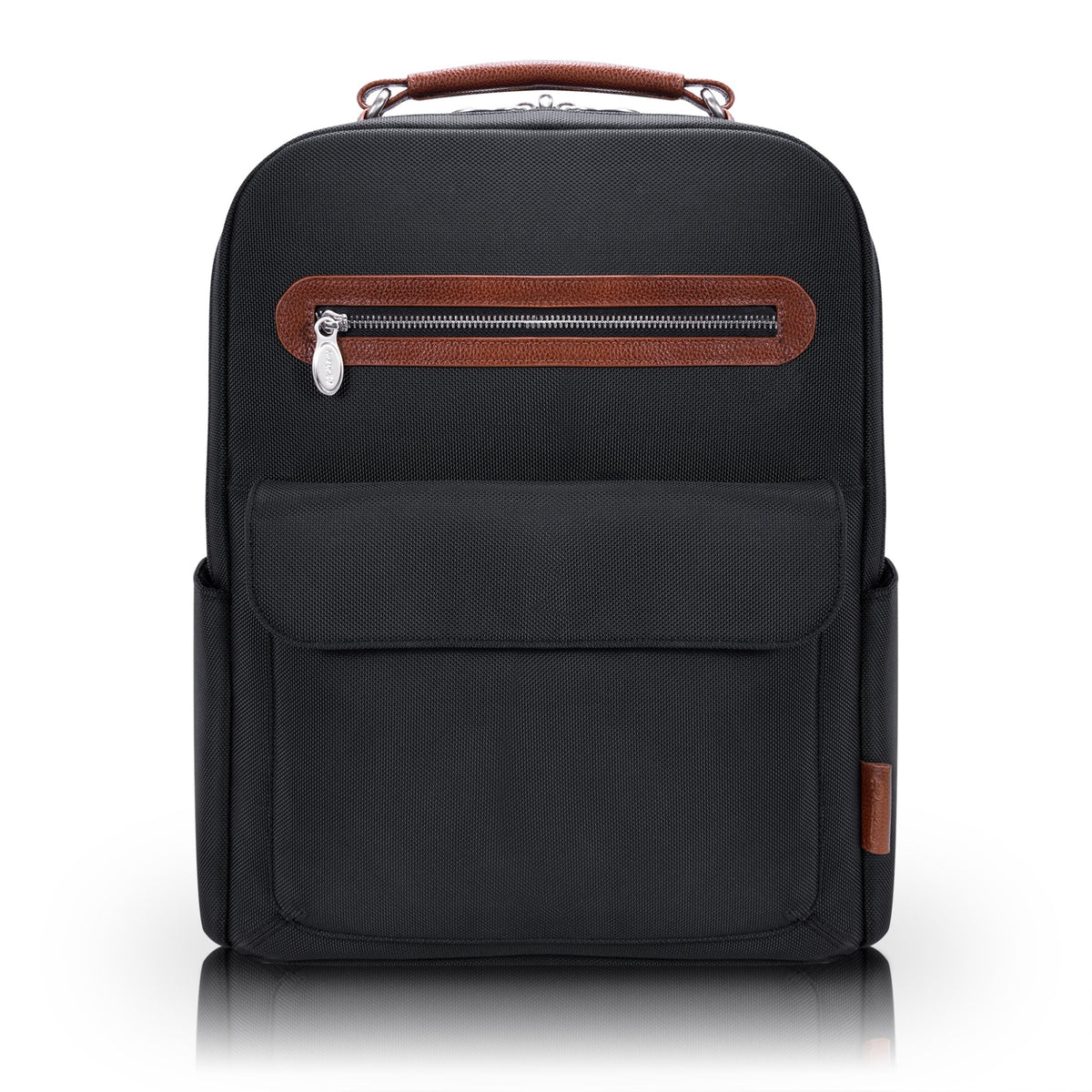 U Series | Logan | 17 Nylon, Two-Tone, Dual-Compartment, Laptop & Tablet Backpack - Black