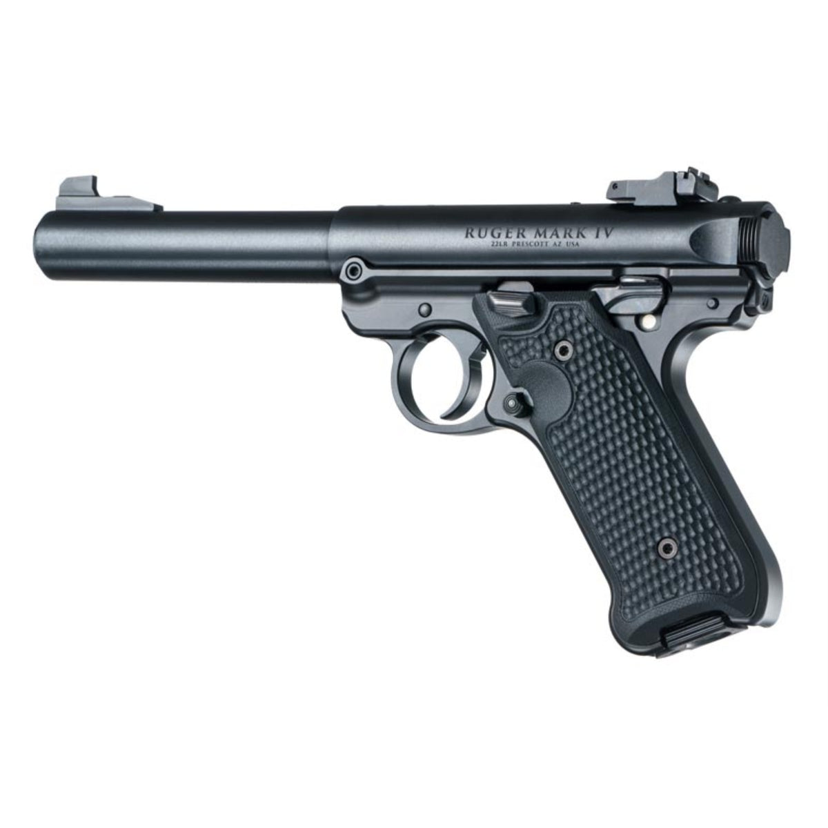 Hogue Ruger Mk Iv Piranha G10 Solid Black