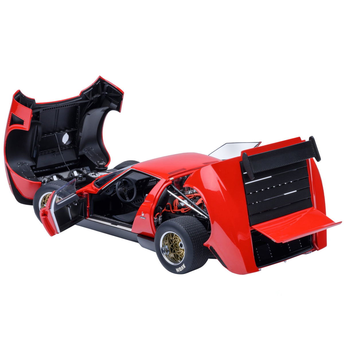 Lamborghini Miura Svr Jota Red 1/18 Model Car By Autoart