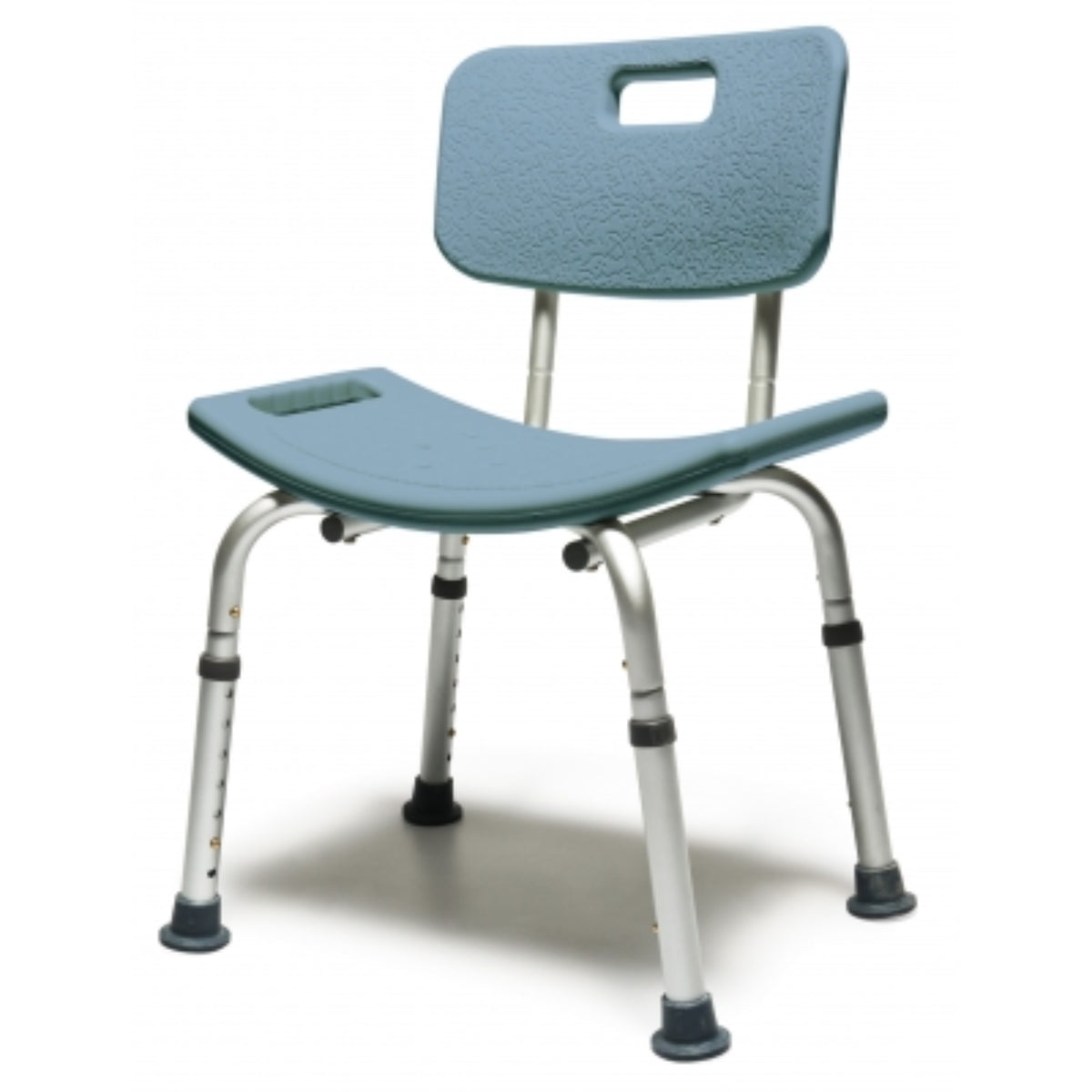 Bath Seat W/Back Steel Blue - Lumex Unassembled
