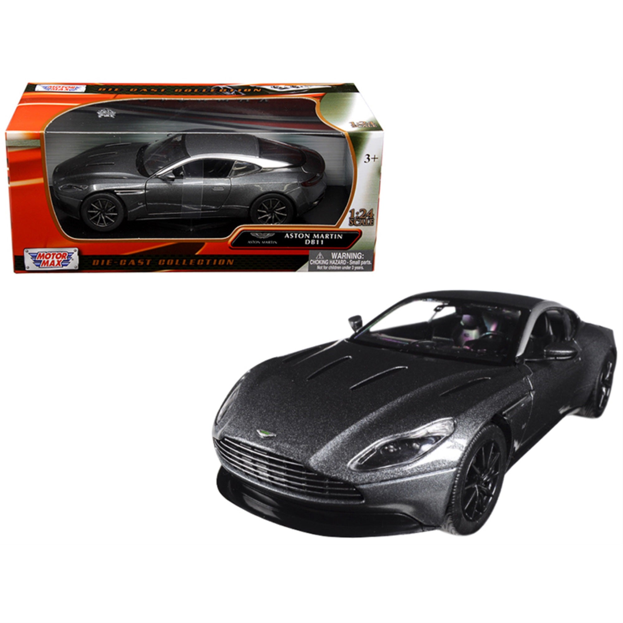 Aston Martin Db11 Silver 1/24 Diecast Model Car By Motormax