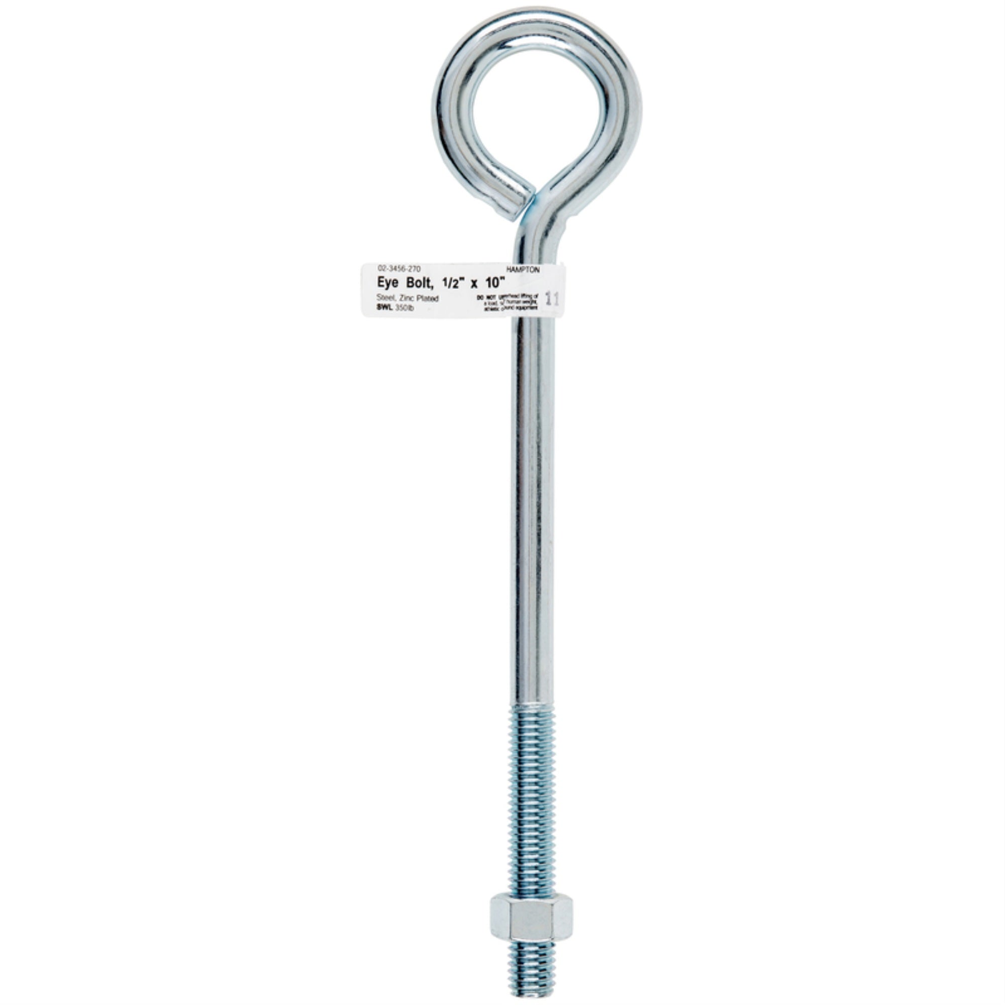 Bolt Eye W/Nut 1/2X10 (Pack Of 5)
