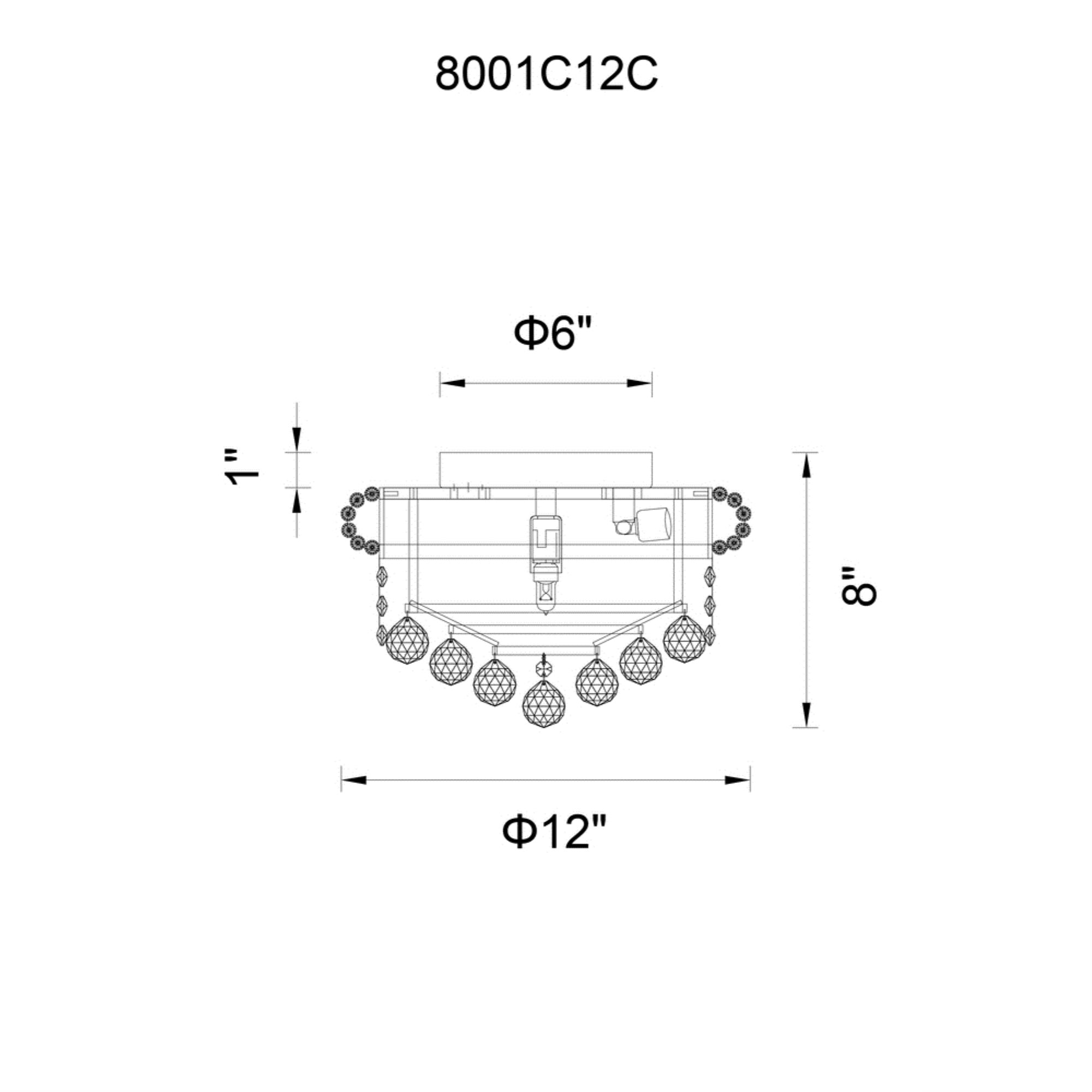 3 Light  Flush Mount With Gold Finish
