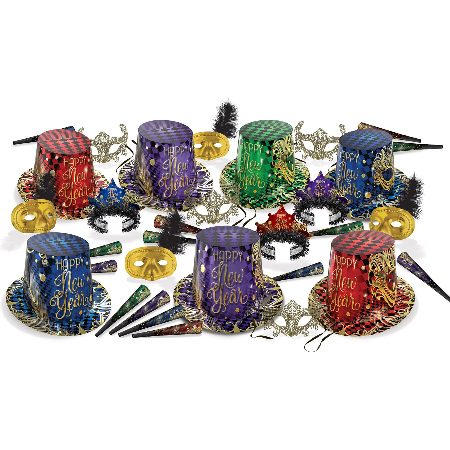 Beistle 80066-50 Midnight Masquerade Asst for 50