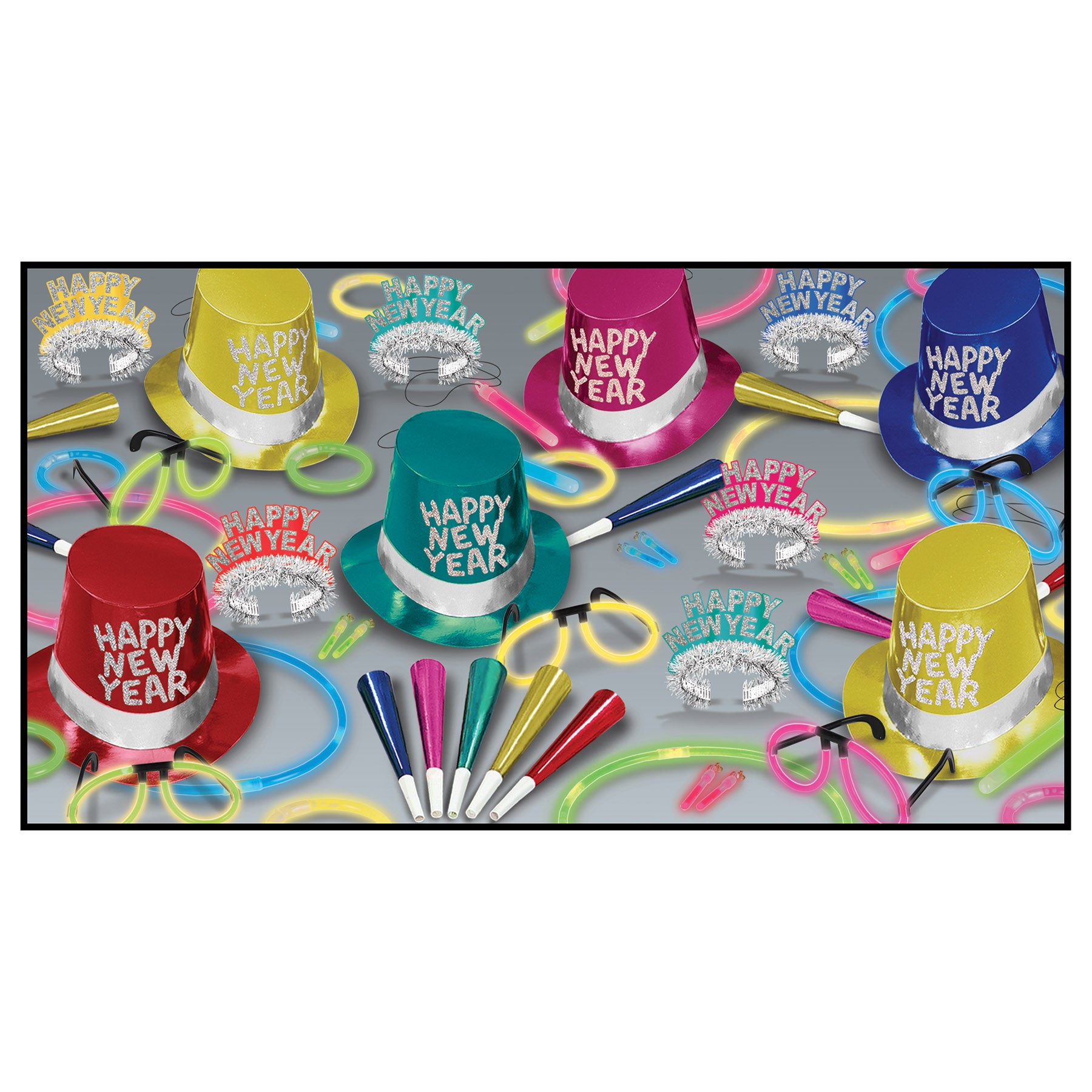 Multi-Color Glow Asst for 50 0 Pack of 1