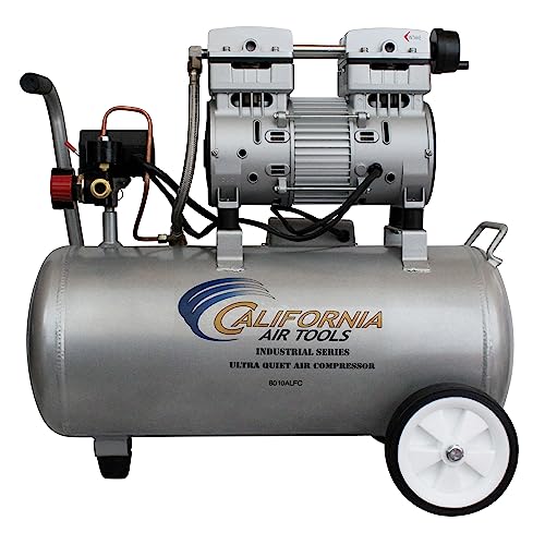 8010ALFC Ultra Quiet & Oil-Free 1.0 Hp 8.0 Gal. Aluminum Tank Air Compressor