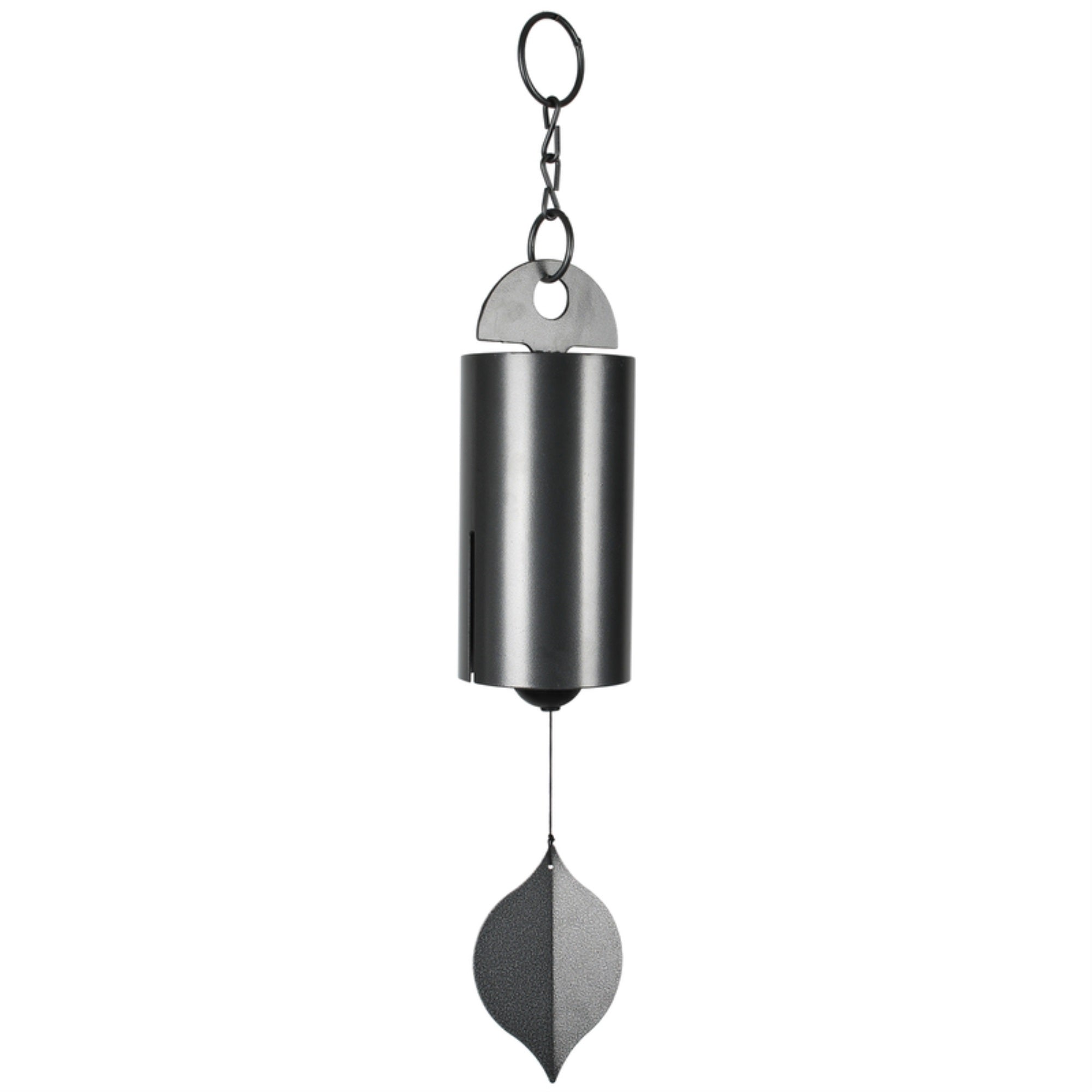 Woodstock Chimes Heroic Silver Aluminum/Wood 40 in. Large Wind Bell