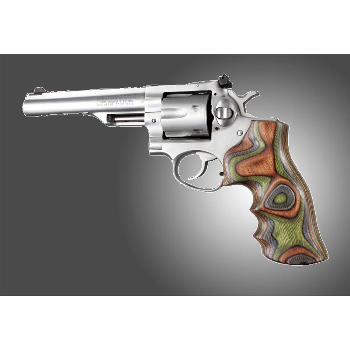 Hogue Gp100 Super Redhawk Lamo Camo Fancy Wood Grips