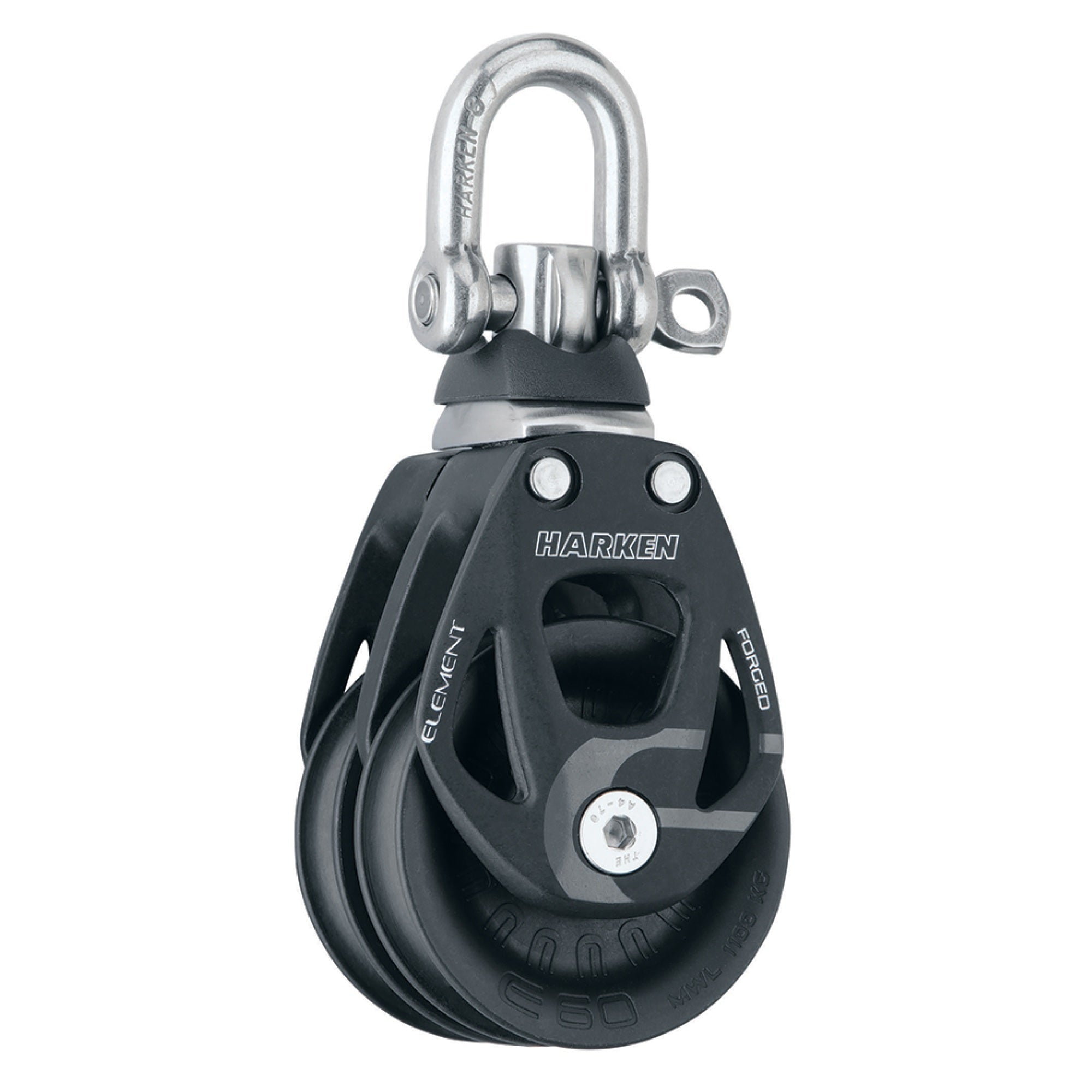 Harken 60Mm Double Element Block W/ Swivel