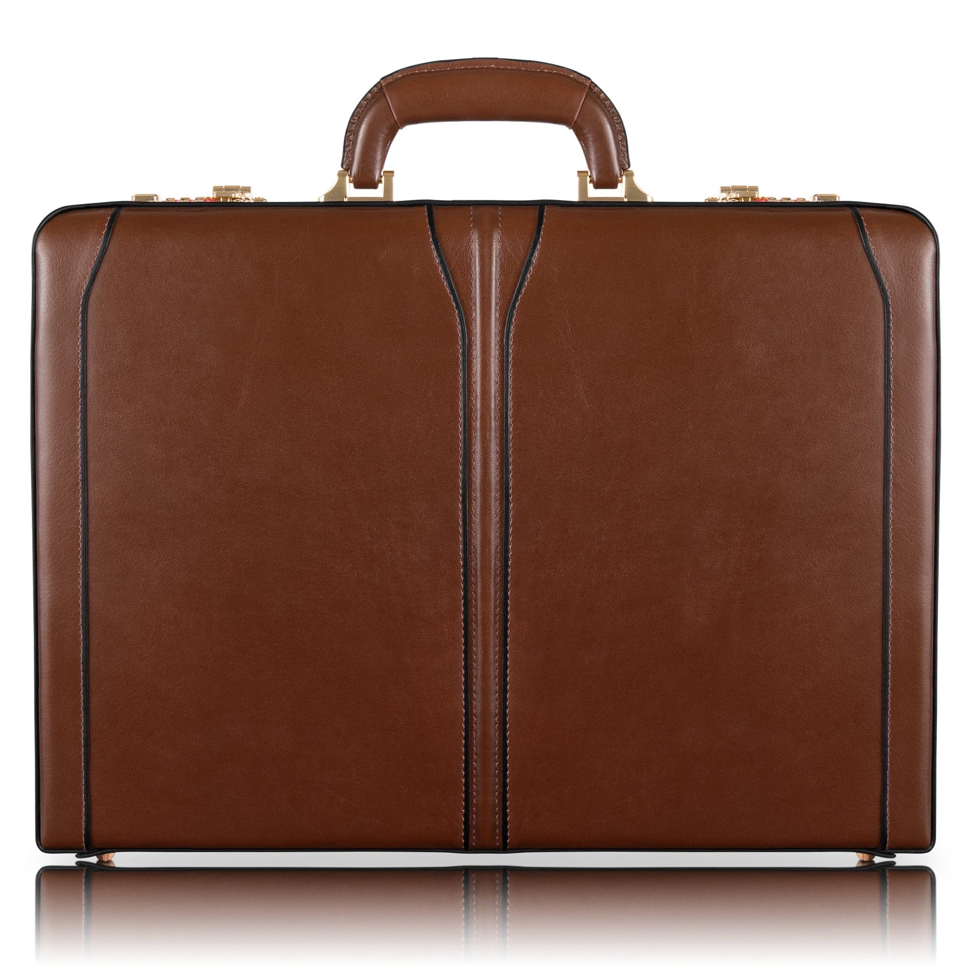 V Series | Lawson | Leather 3.5 Attach Briefcase - Brown