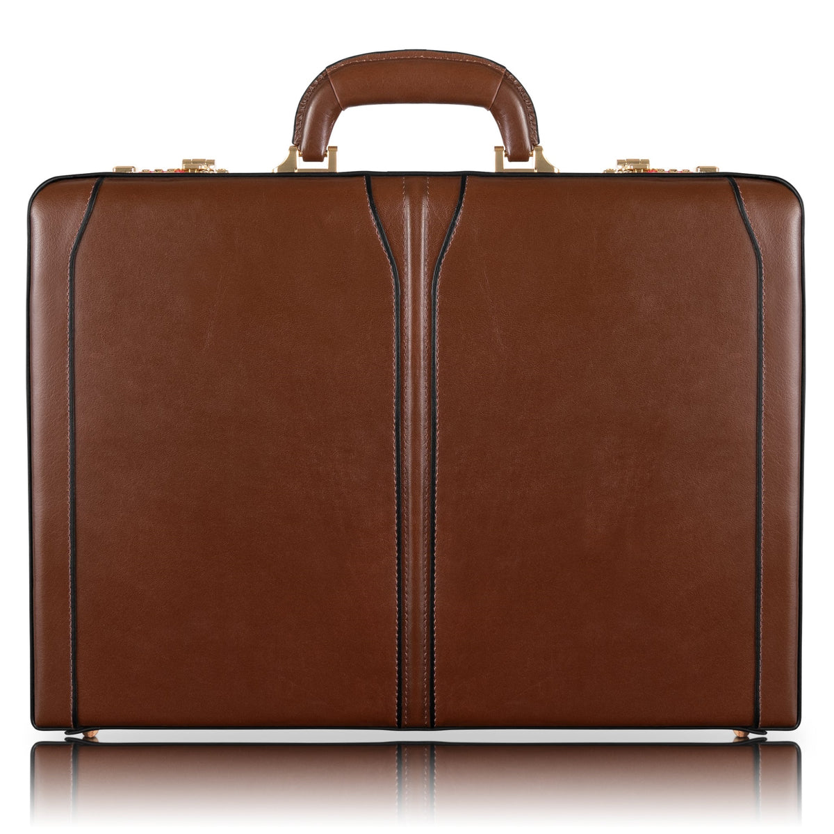 V Series | Lawson | Leather 3.5 Attach Briefcase - Brown